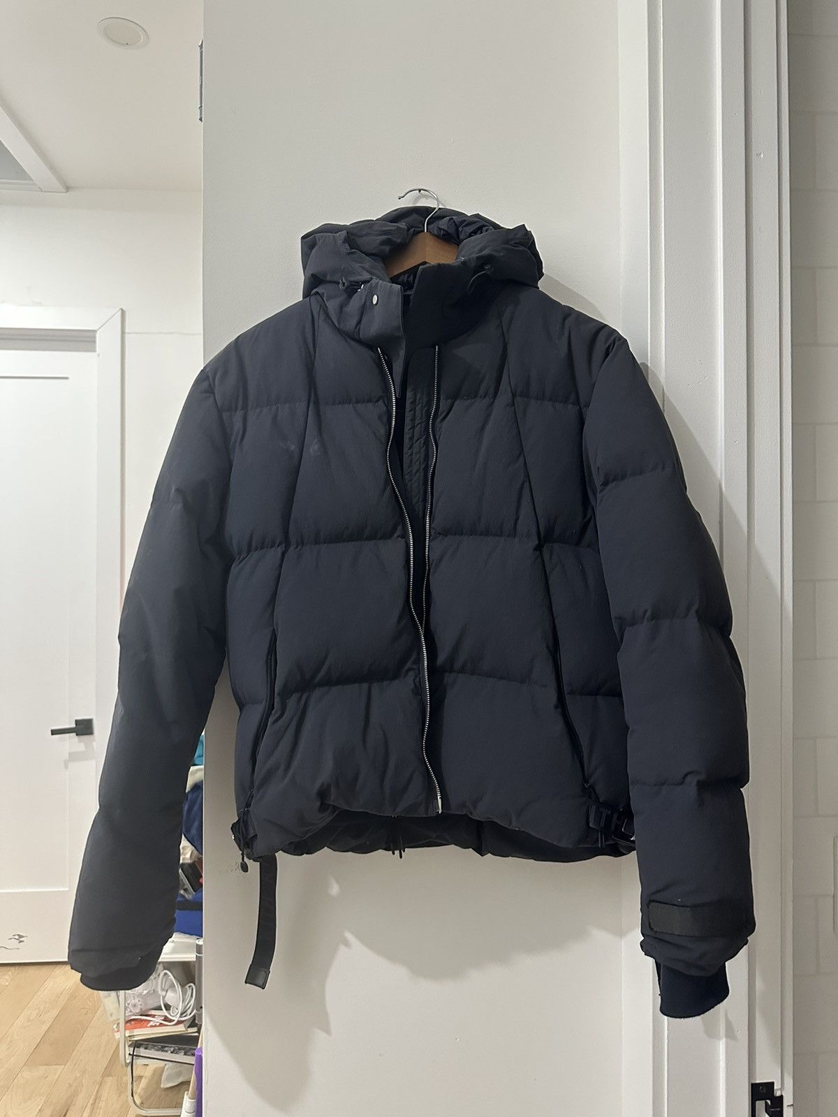 image of Kith Navy Down-Filled Puffer, Men's (Size XS)