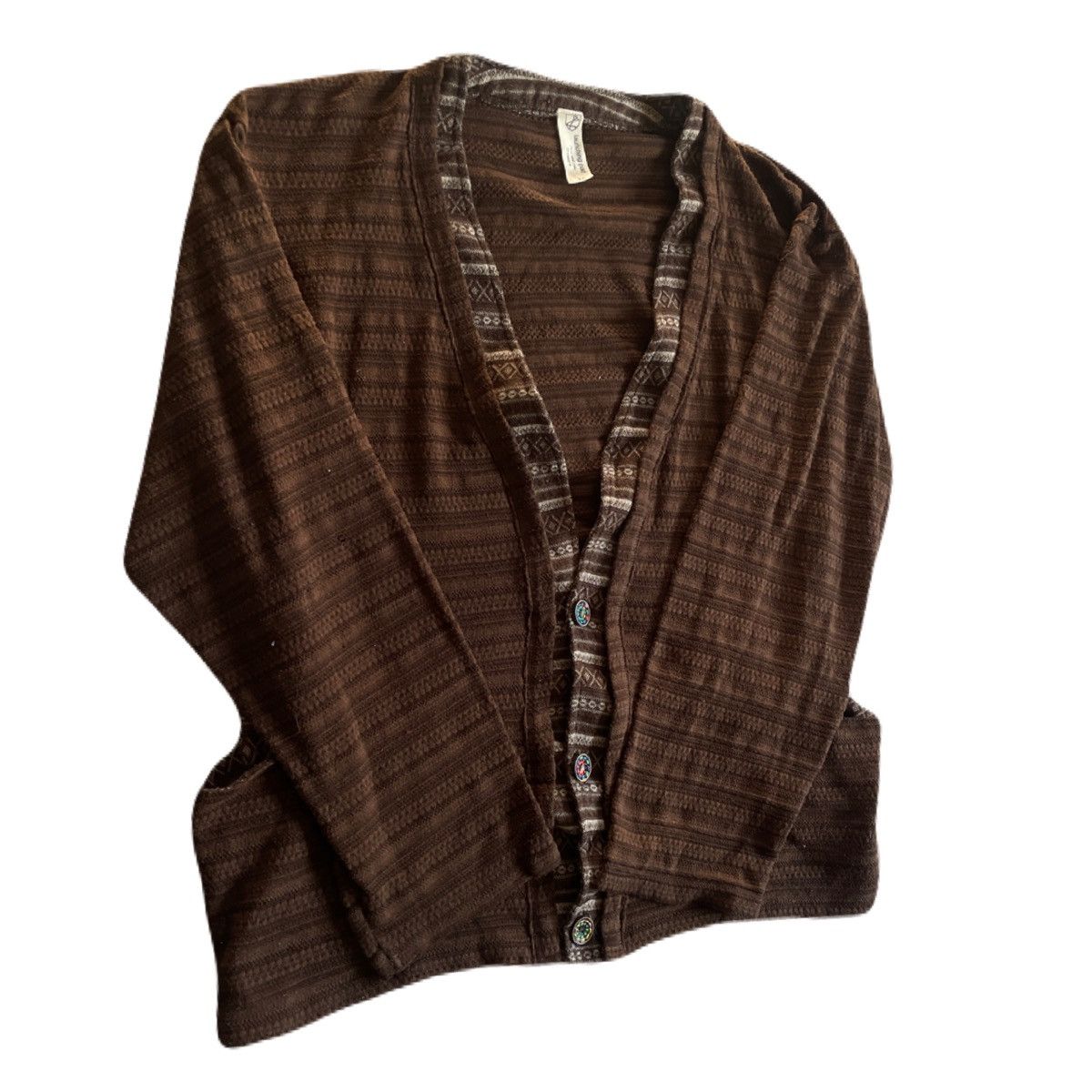 If Six Was Nine 2000s Japanese archive Layered Ethnic Oversized Cardigan Y2K Size US XL / EU 56 / 4 - 3 Thumbnail