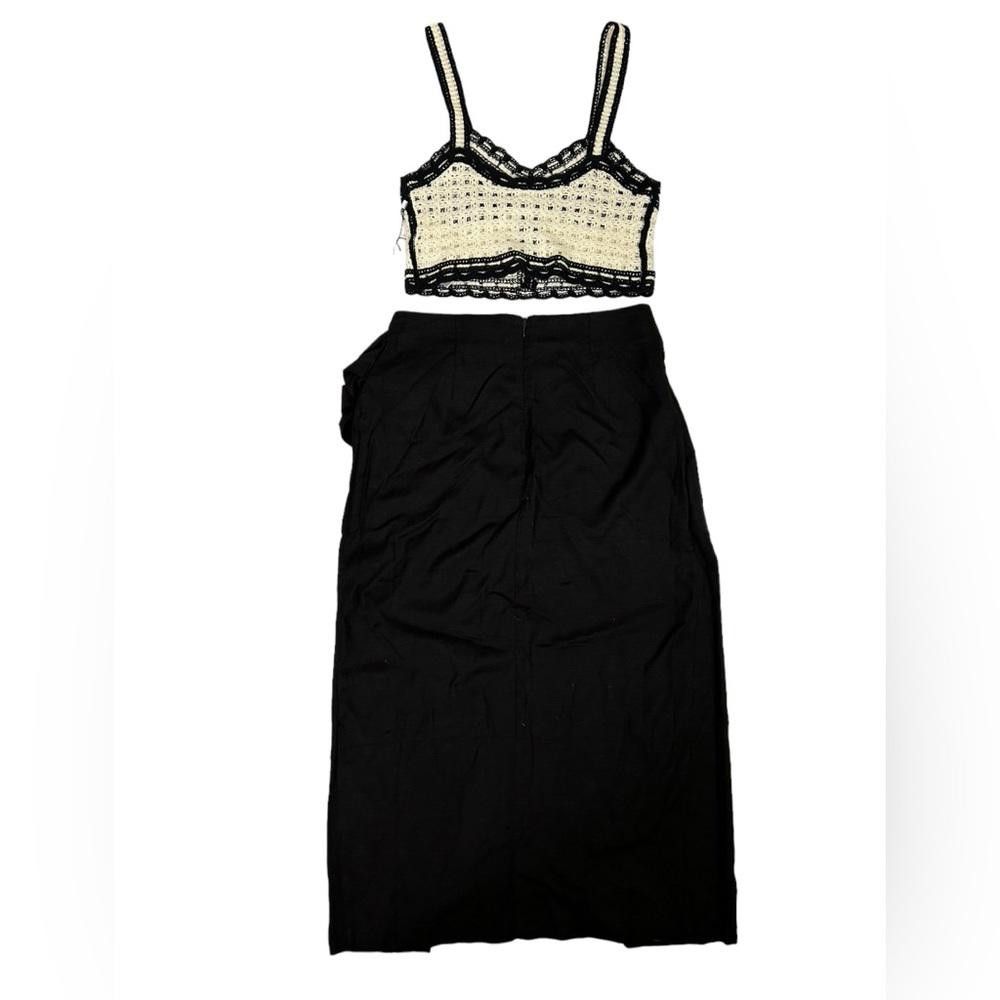 Designer Jason Wu l NWT Linen Blend Crochet Two Piece Dress Size 2 Size XS / US 0-2 / IT 36-38 - 3 Thumbnail