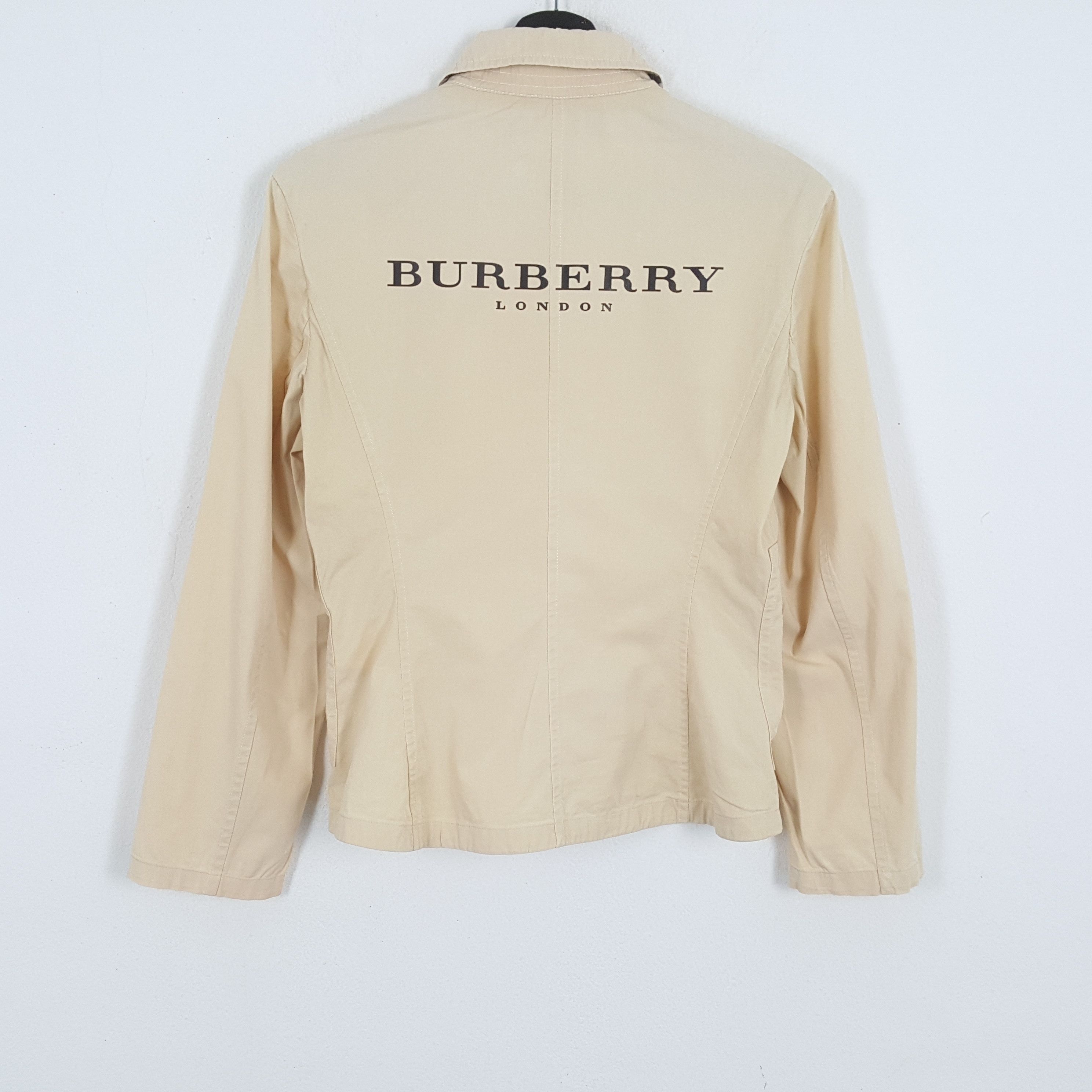 Burberry × Vintage BURBERRY LONDON Fashion Style Custom Art Jacket Size S / US 4 / IT 40 - 1 Thumbnail