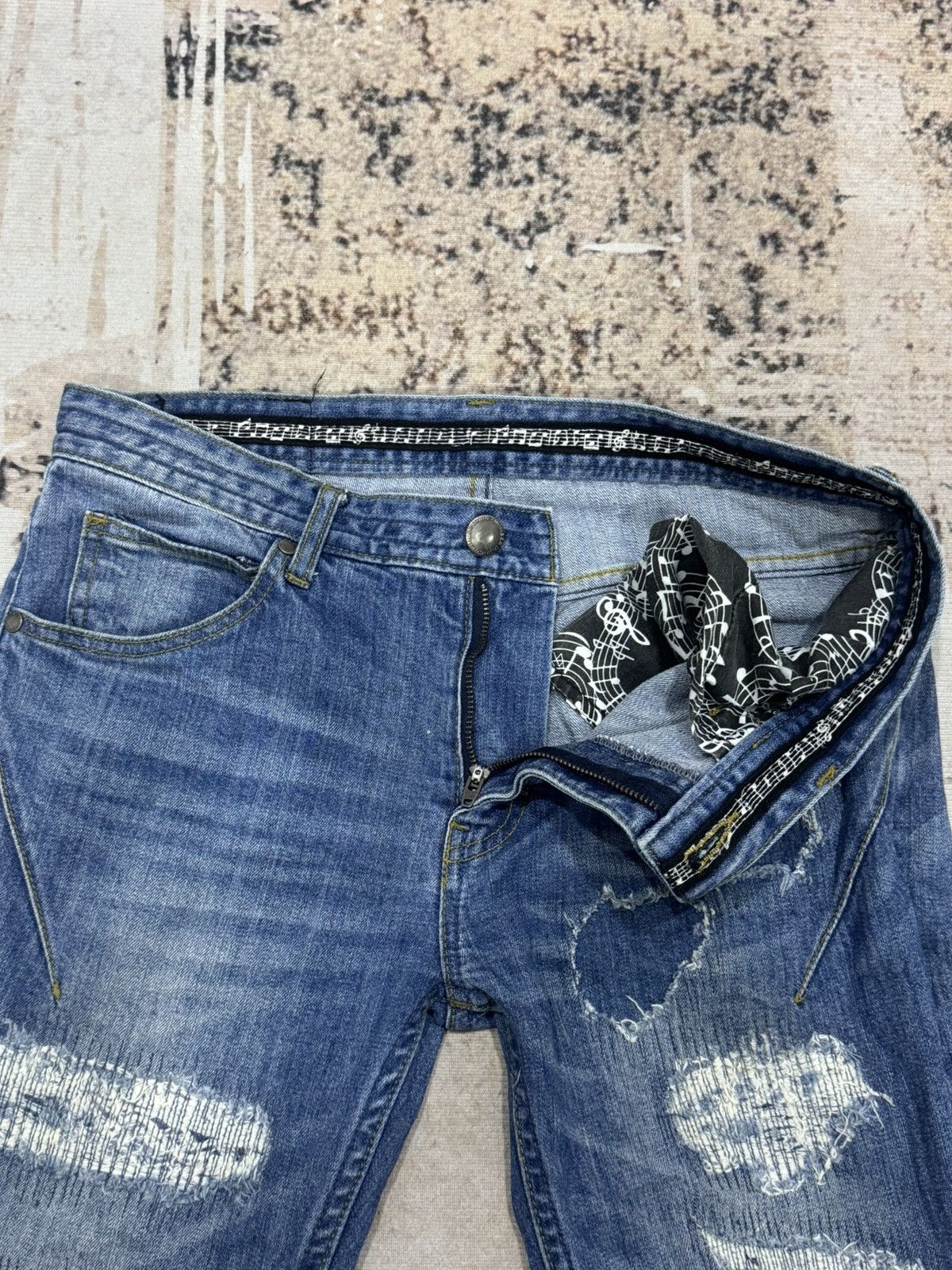 Japanese Brand NumberNine X Nano universe distress denim jeans Size US 30 / EU 46 - 15 Thumbnail