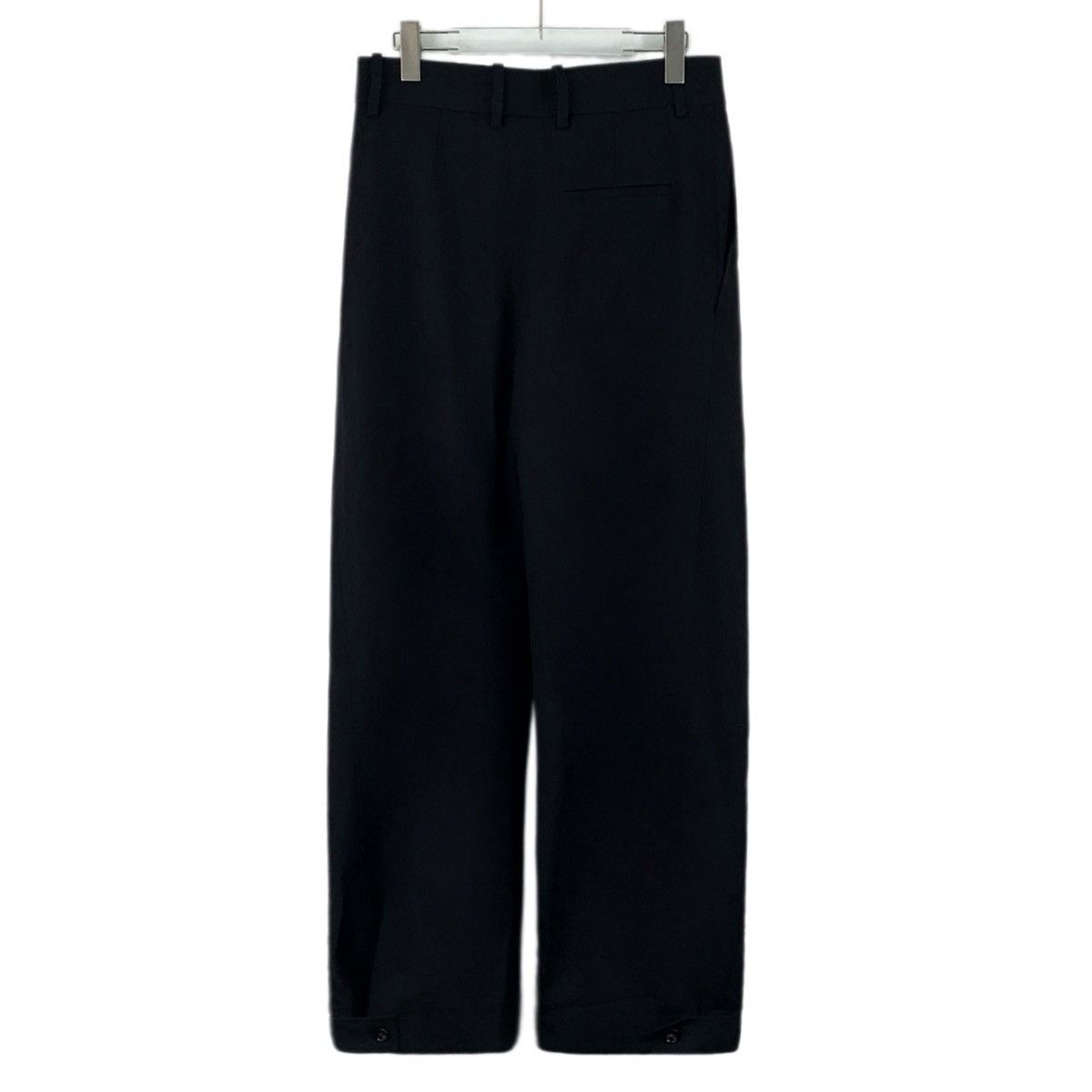 Bottega Veneta Bottega Veneta Black Wool Casual Wide Leg Pants K26WX Size 27" / US 4 / IT 40 - 2 Thumbnail