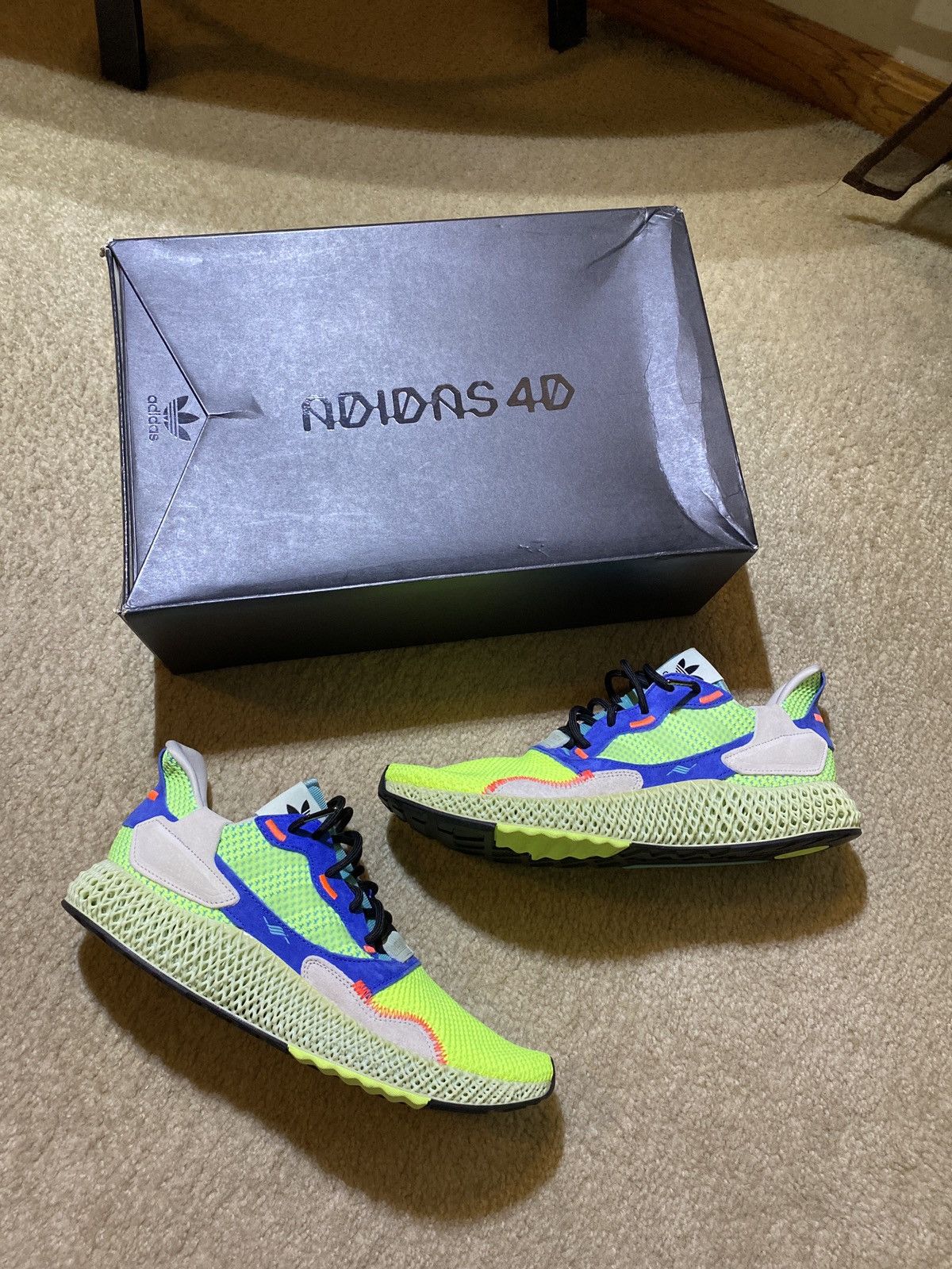 Adidas Adidas ZX 4000 4D ‘Easy Mint’ Size US 12 / EU 45 - 2 Thumbnail