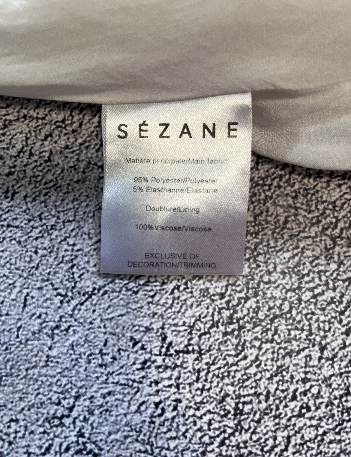 Sezane Sezane Women’s Dress V- Neck Short Sleeve Made In Bulgaria Size S / US 4 / IT 40 - 11 Thumbnail
