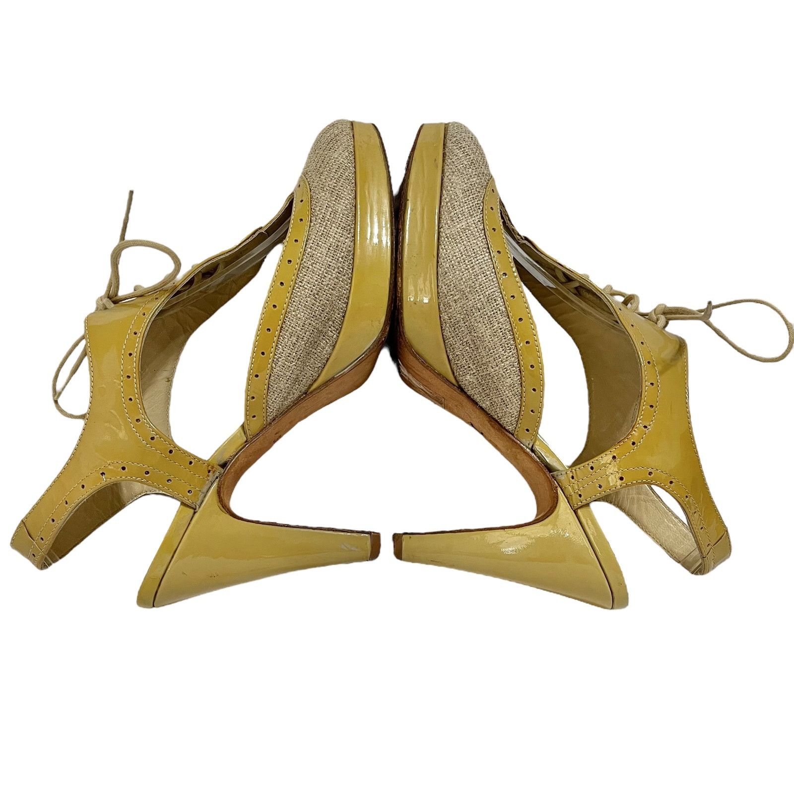 Opening Ceremony Opening Ceremony Oxford Lace-Up Cut-Out Slingback Heels Size US 6 / IT 36 - 9 Thumbnail