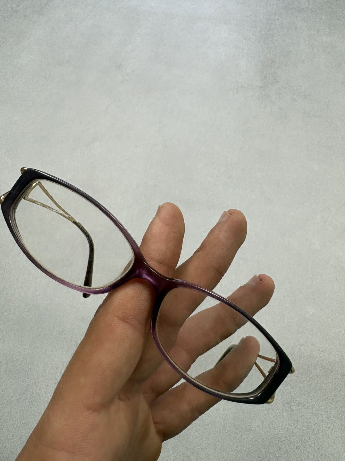 Versace Archive 90s Versace Medusa Purple Rectangular Glasses Italy Size ONE SIZE - 3 Thumbnail