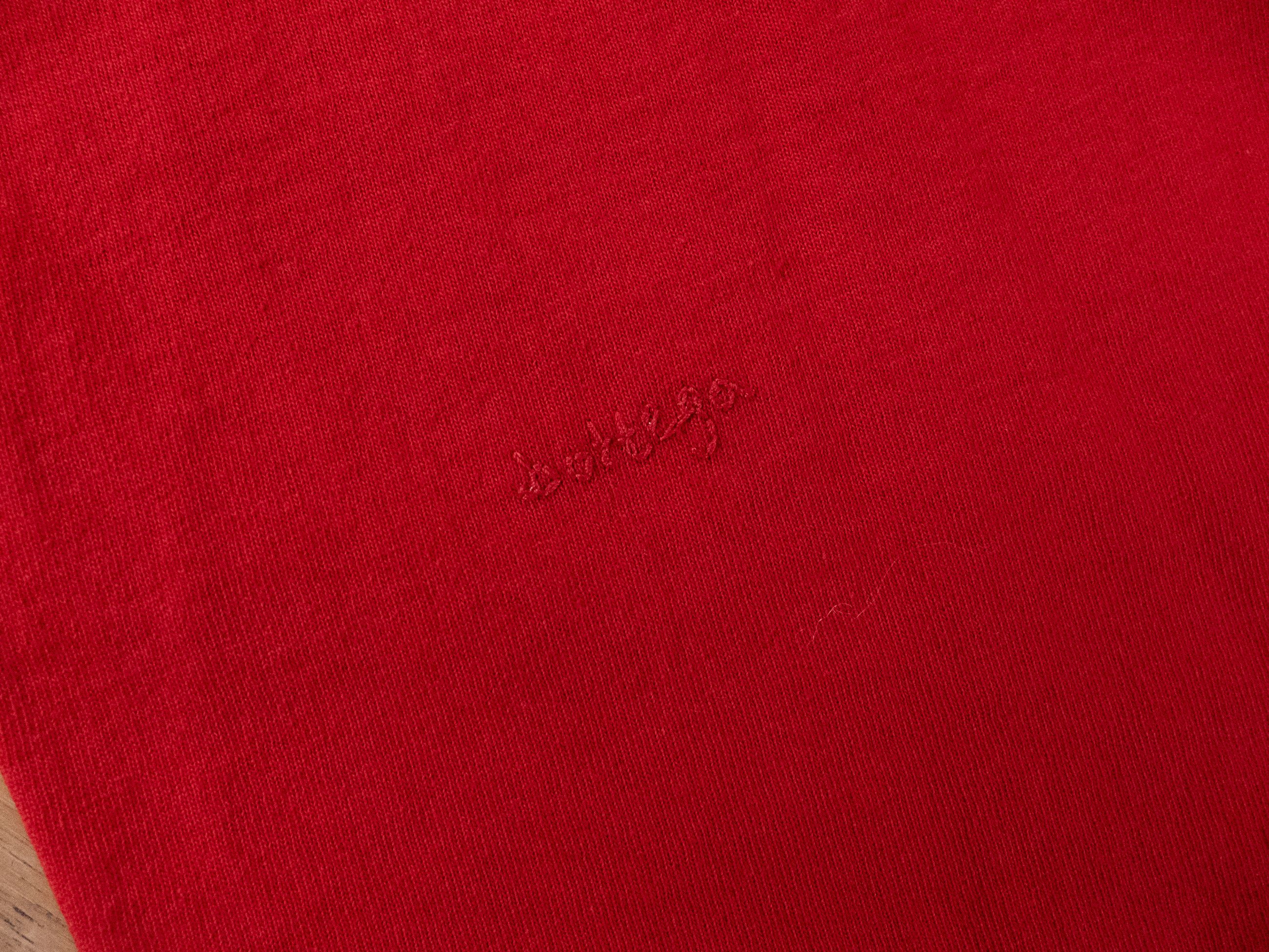 Bottega Veneta BOTTEGA VENETA scarlet red jersey cotton t-shirt Size Large Size L / US 10 / IT 46 - 9 Thumbnail