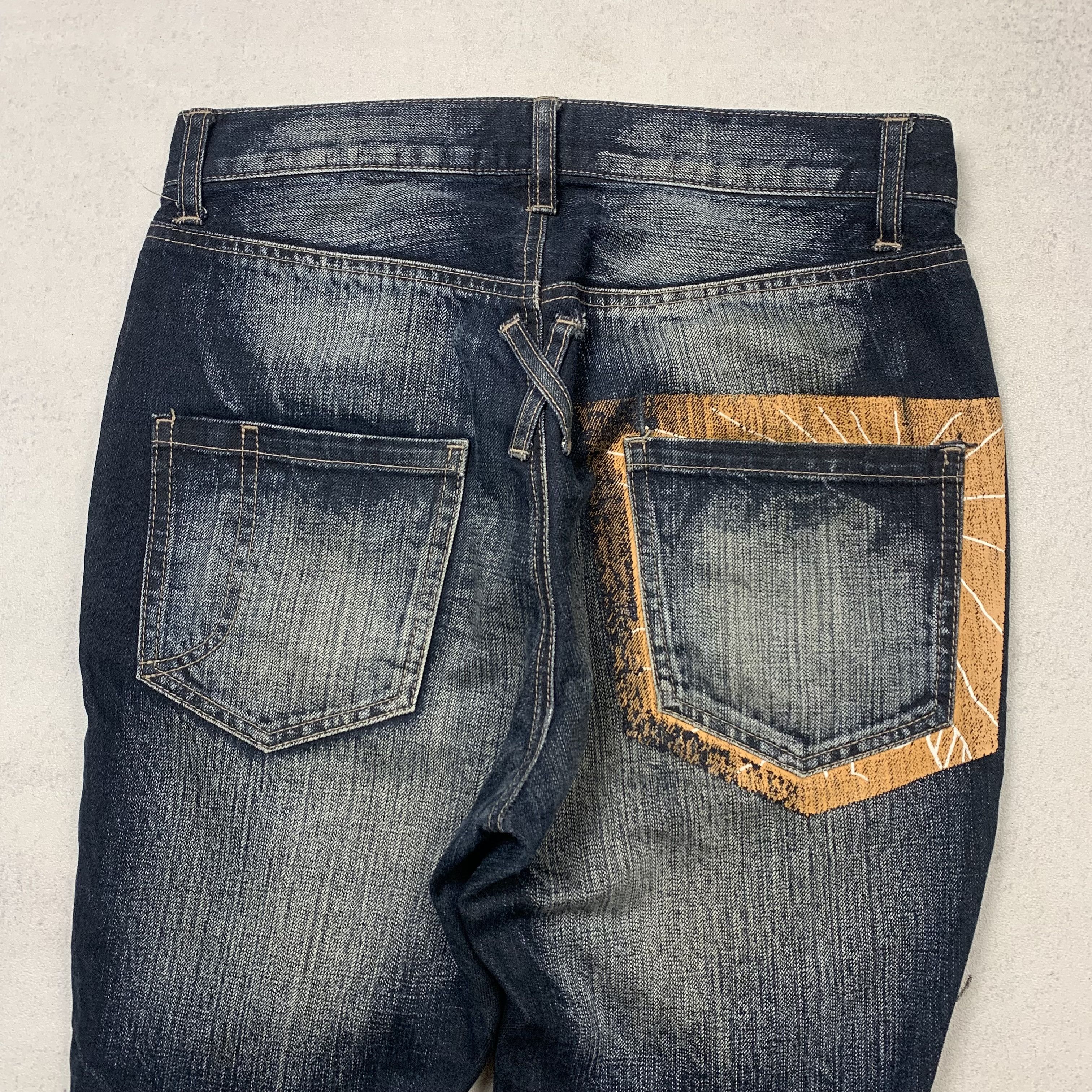 PPFM PPFM Double Waist Denim Japanese Brand Poem Size US 31 - 7 Thumbnail