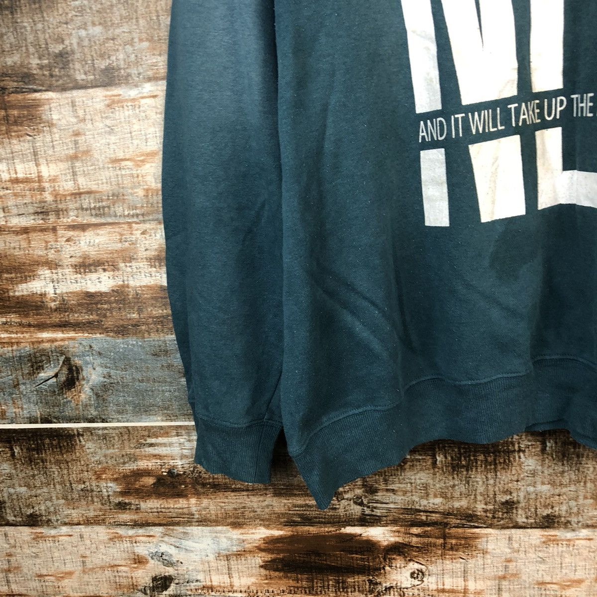 Japanese Brand Nev faded Green vintage Sweatshirt #A1507 Size US XXL / EU 58 / 5 - 7 Thumbnail
