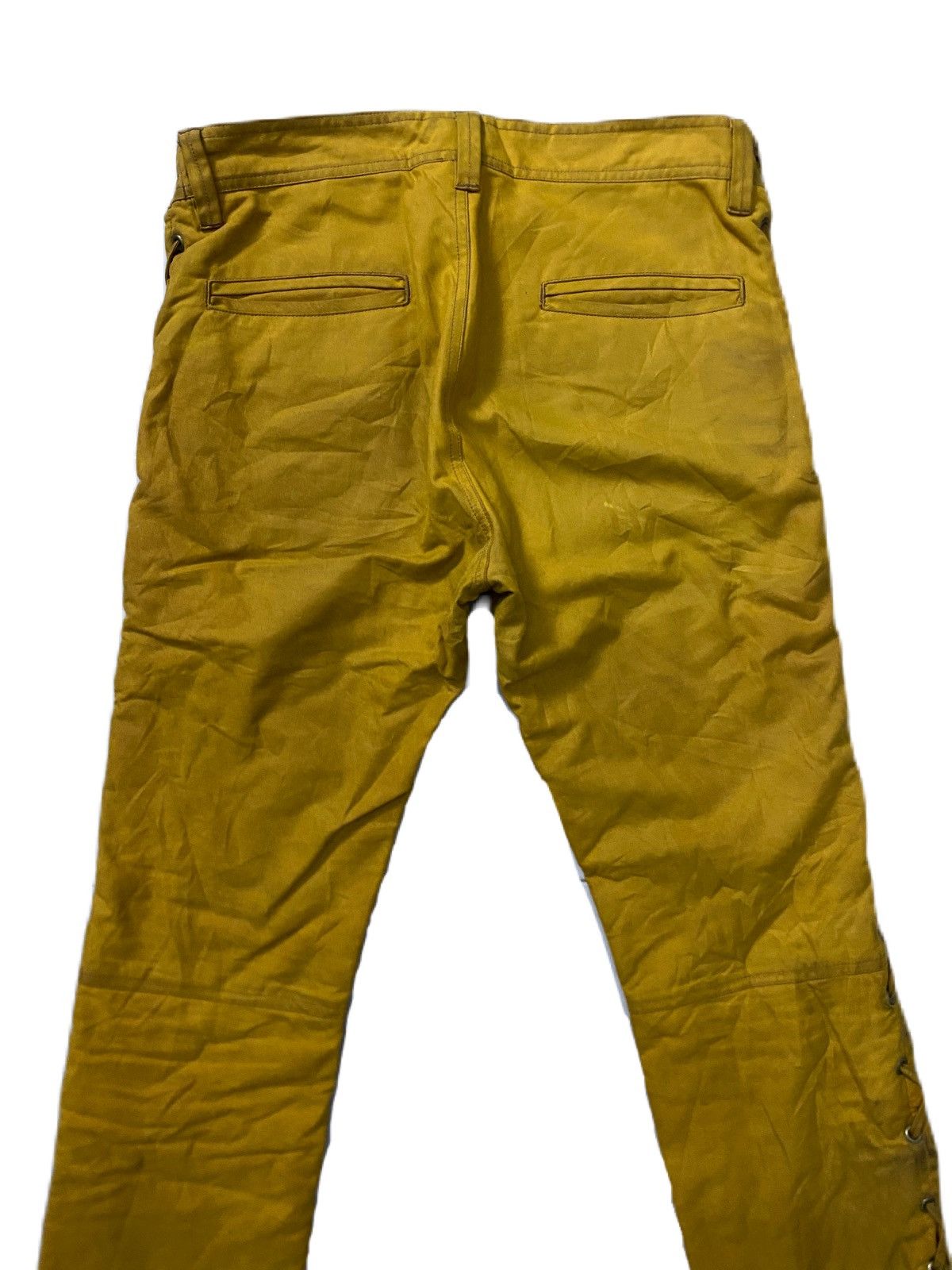 Unused JAPAN BRAND SIDE LACES DESIGN UNUSED CASUAL WAX PANTS WITH Size US 32 / EU 48 - 8 Thumbnail