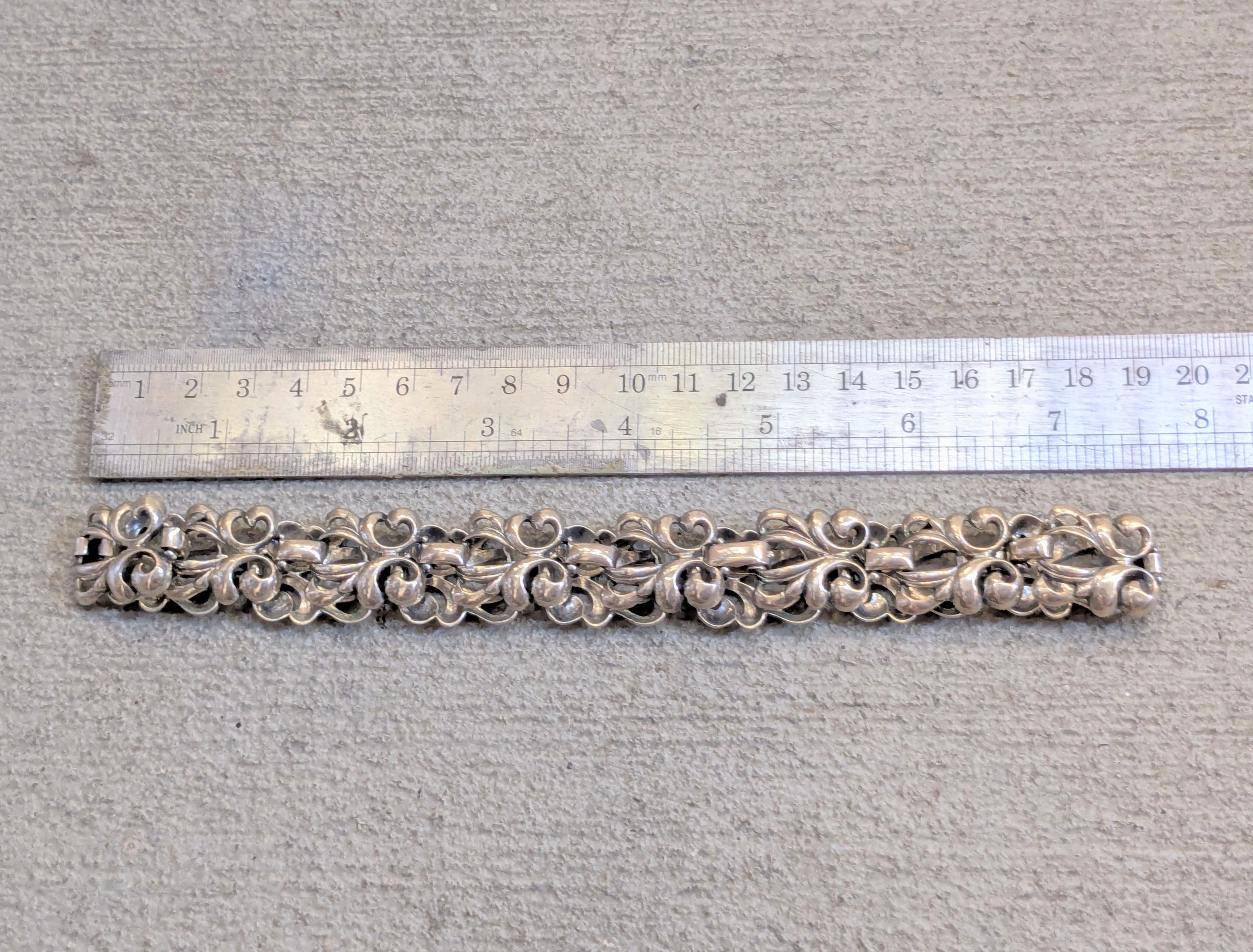 Sterling Silver Sterling Silver Danecraft Necklace Floral Fleur de Lis 15.5" Size ONE SIZE - 17 Thumbnail