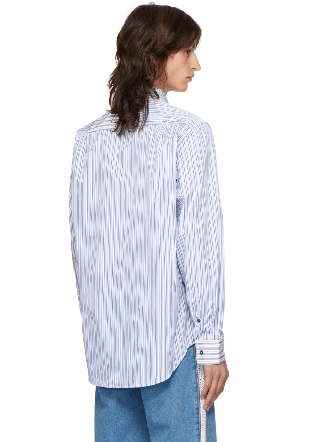 Wales Bonner BNWT AW24 WALES BONNER STRIPED SHIRTING MAJESTY SHIRT 46 Size US S / EU 44-46 / 1 - 12 Thumbnail