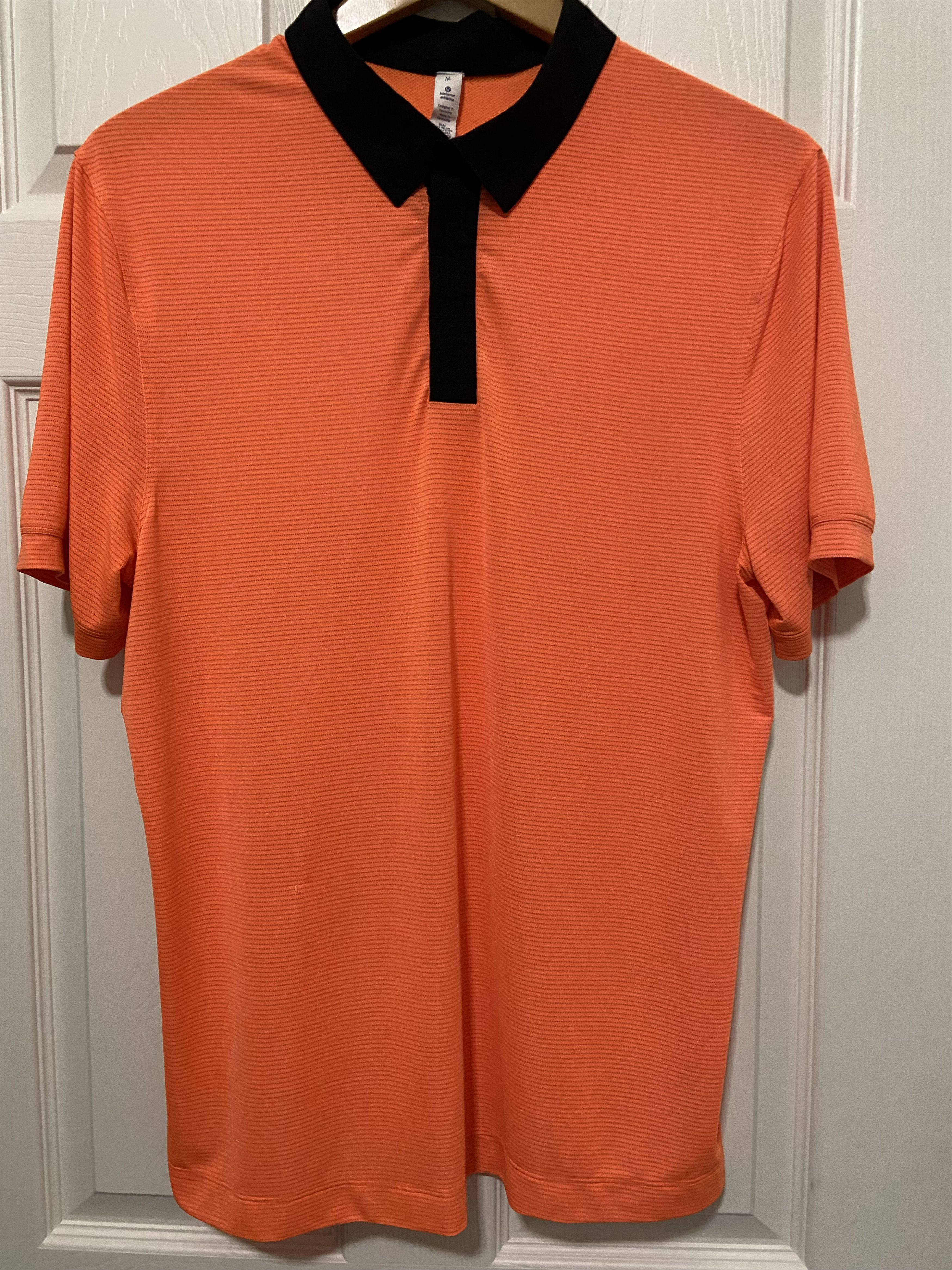 Lululemon Lululemon Precision Golf Polo Shirt Performance Orange Red M Size US M / EU 48-50 / 2 - 1 Thumbnail