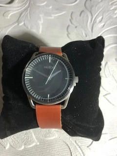 Nixon Nixon brown leather strap black dial watch Size ONE SIZE - 4 Thumbnail