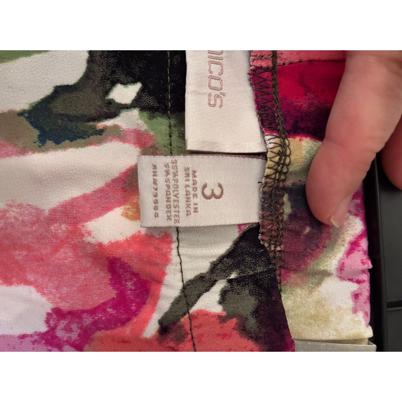 Other NWT Woman's Chico's Floral Wide Leg pants Plus size 3X Size 40" / US 18 - 10 Thumbnail