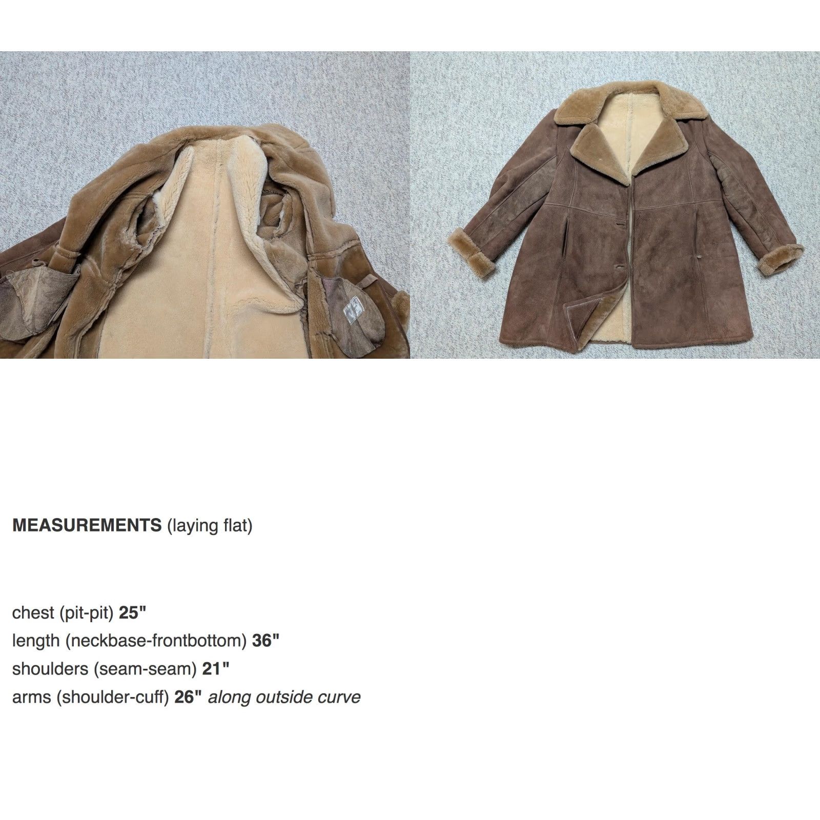 Vintage VINTAGE White Eagle Furs Coat Western Shirt Mens XL Brown Leather Shearling Sheepskin Cowboy 46 Size US XL / EU 56 / 4 - 9 Thumbnail