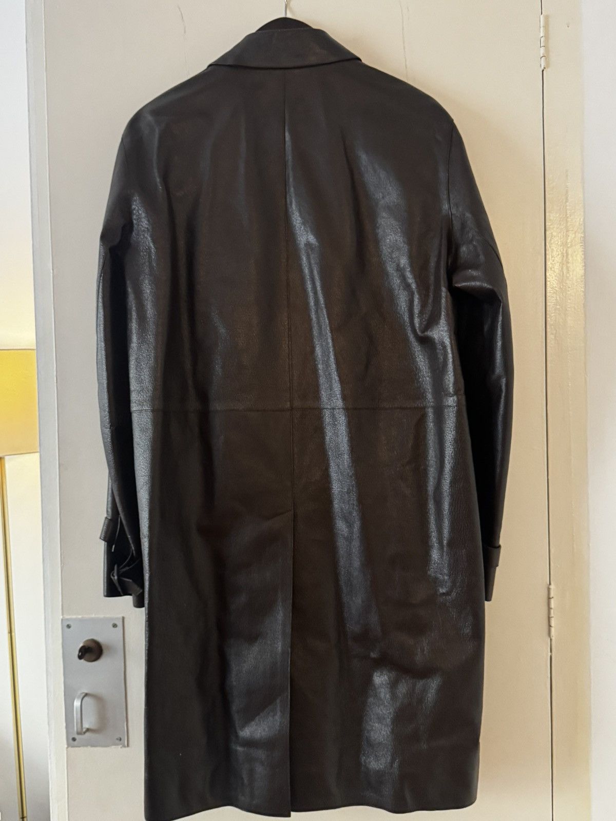 Prada Prada Milano Leather Overcoat (Brown Calfskin) Size US M / EU 48-50 / 2 - 2 Thumbnail