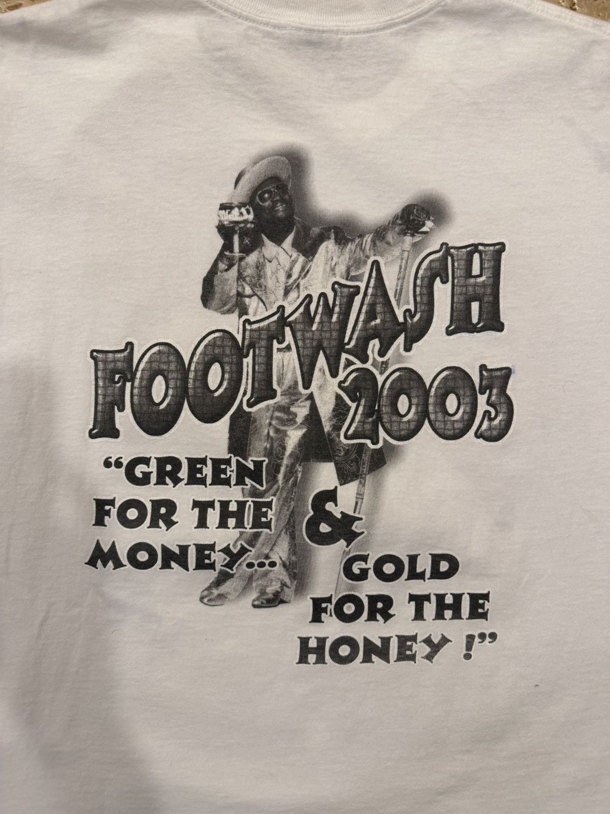 Vintage Vintage Footwash 50 Cent & Usher Uniontown Alabama 2003 Tee Size US XL / EU 56 / 4 - 12 Thumbnail