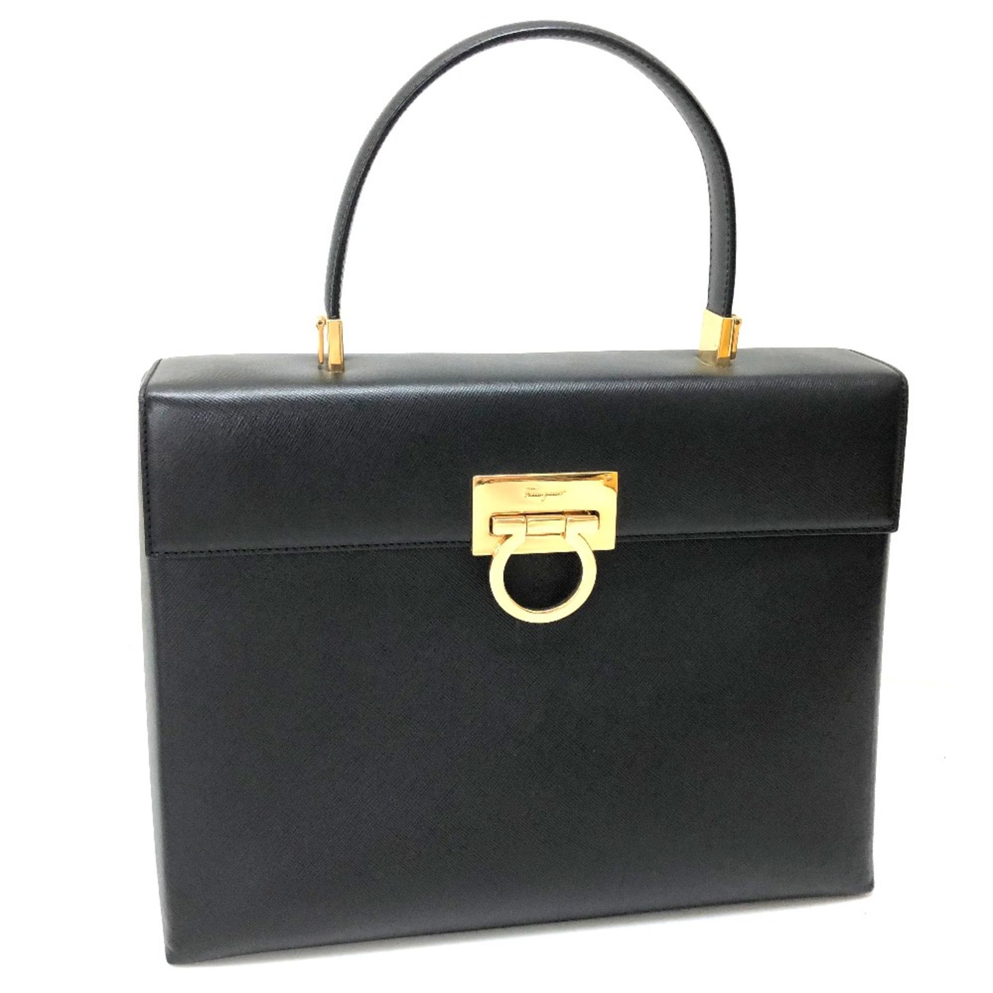 Salvatore Ferragamo Salvatore Ferragamo Bag 2WAY Hand Bag Black GoldHardware Size ONE SIZE - 1 Thumbnail