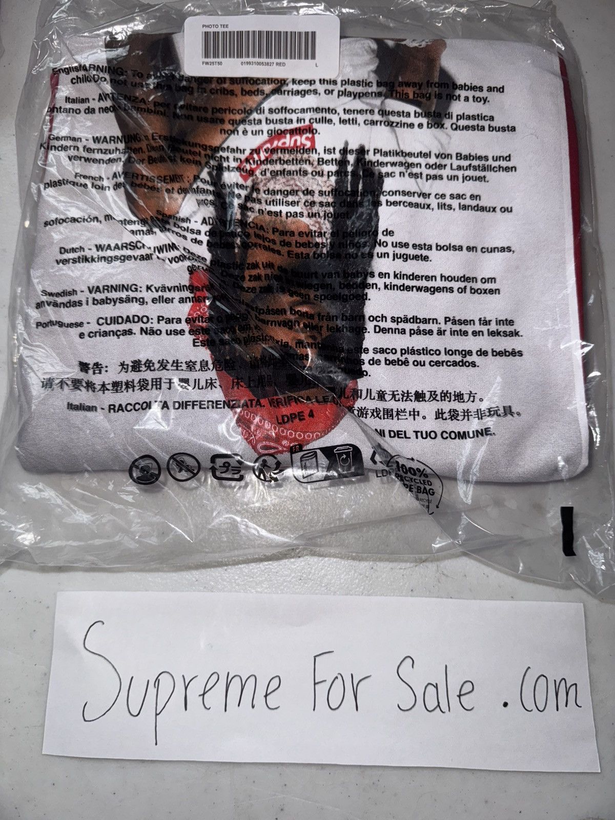 Supreme Supreme Playboi Carti Tee Size US L / EU 52-54 / 3 - 2 Thumbnail
