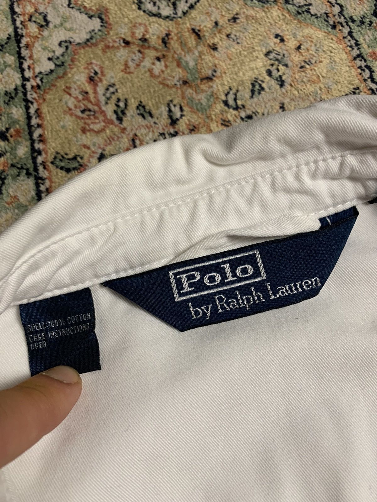Polo Ralph Lauren × Ralph Lauren × Vintage Rare Vintage Polo Ralph Lauren White Zip Up Jacket Pony Logo Size US L / EU 52-54 / 3 - 8 Thumbnail