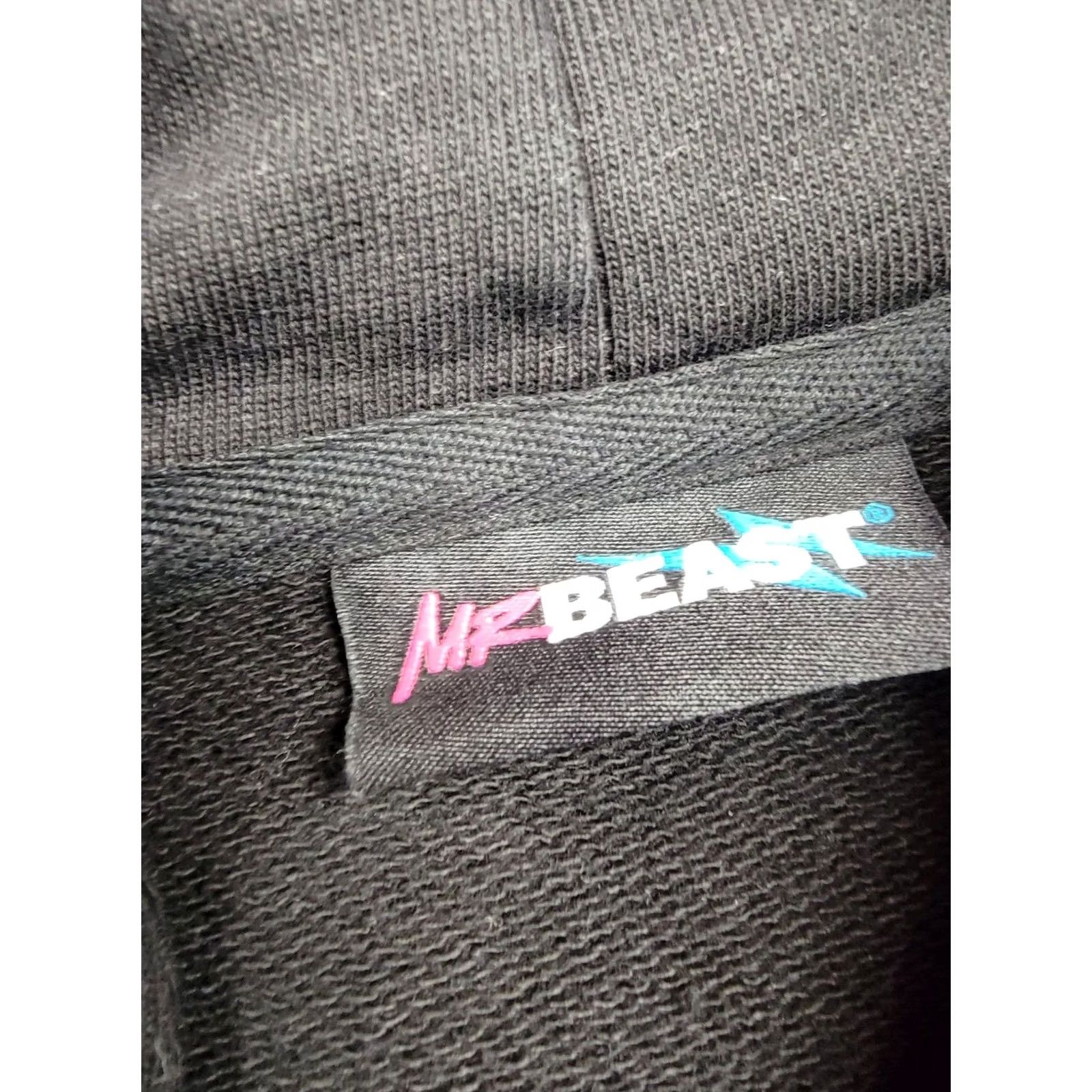 Vintage Mr. Beast Hoodie Mens Small Black Hooded Pullover Embroidered Logo Sweatshirt Size US S / EU 44-46 / 1 - 5 Thumbnail