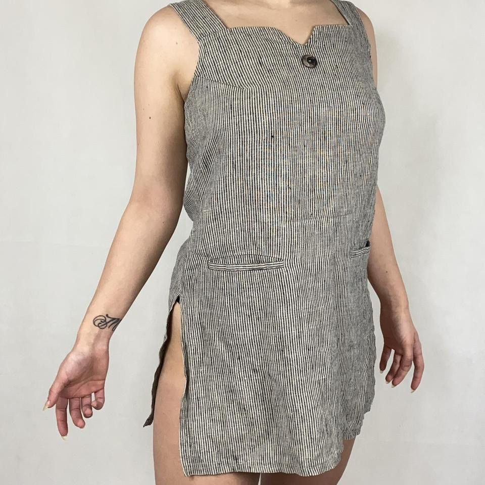Vintage LINNEN Dress Swedish Design Size S / US 4 / IT 40 - 7 Thumbnail