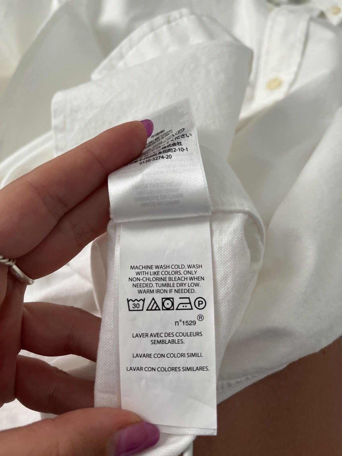 Ralph Lauren White long sleeve T-shirt Ralph Lauren Size US M / EU 48-50 / 2 - 7 Thumbnail