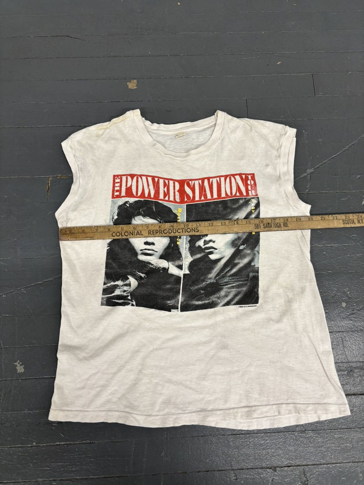 Band Tees × Vintage Vintage 1985 the power station tour sleeveless tee Size US XL / EU 56 / 4 - 4 Thumbnail