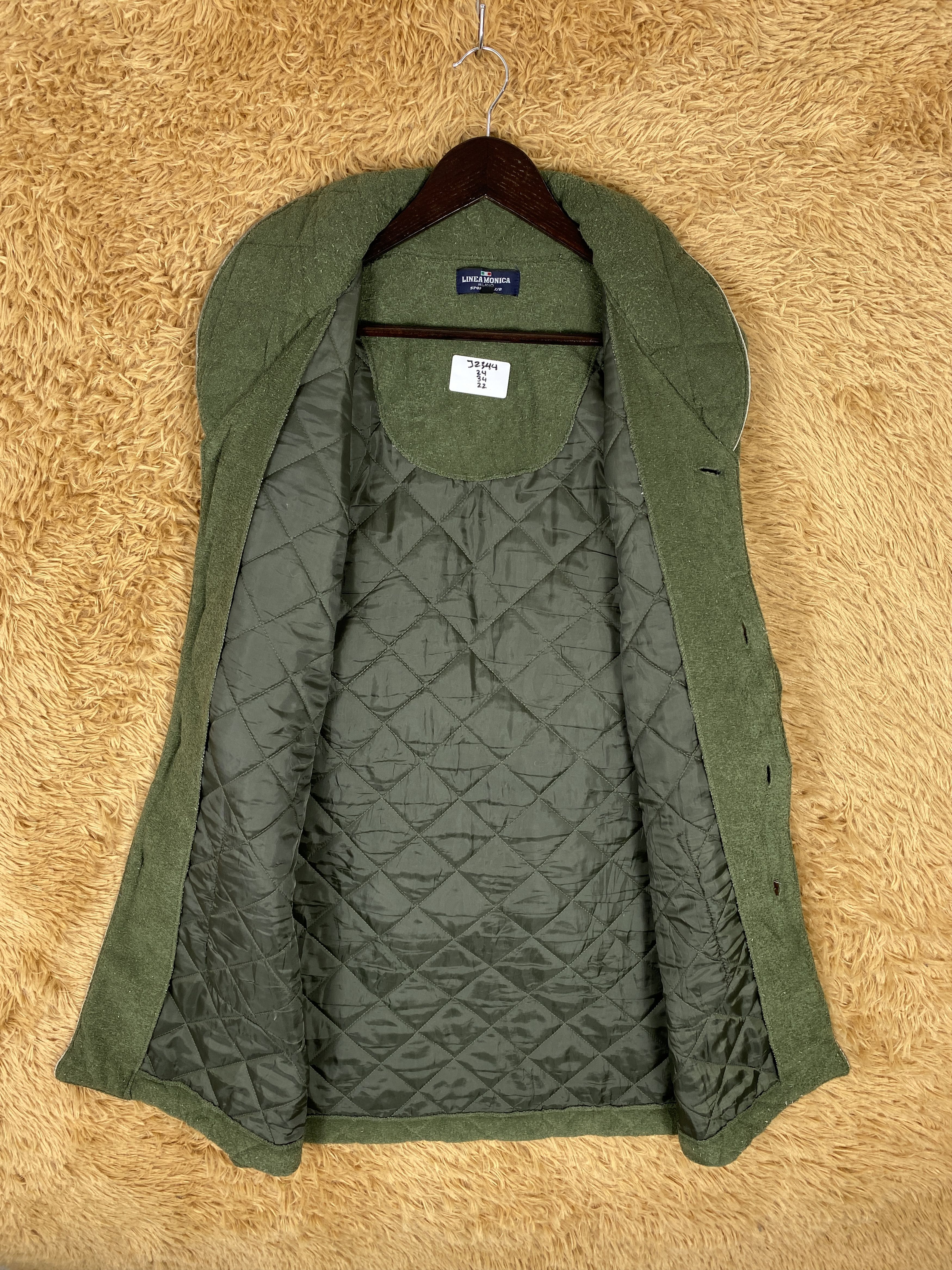 Vintage Vintage Linea Monica Milano Quilted Long Jacket J2344 Size US M / EU 48-50 / 2 - 5 Thumbnail