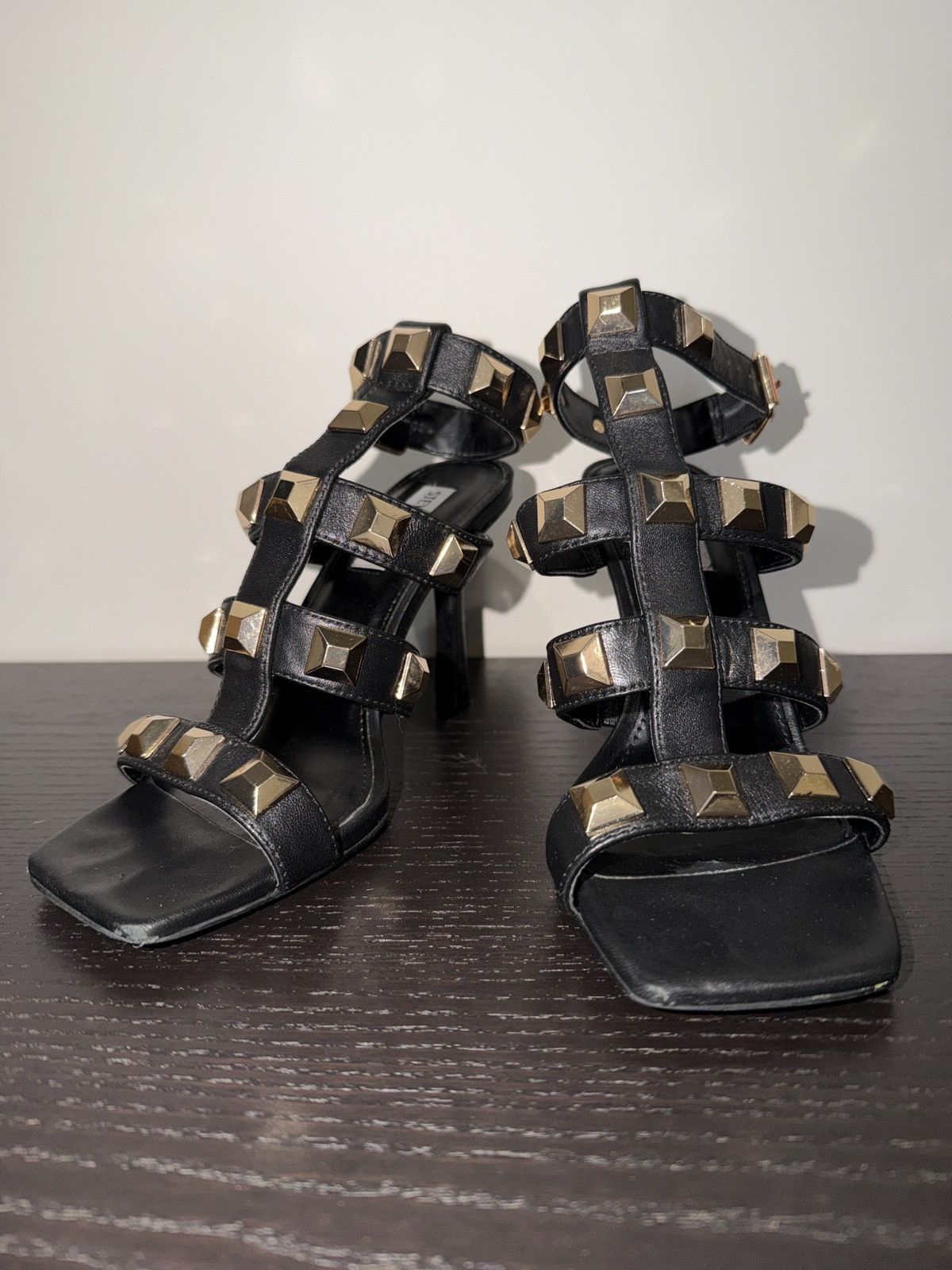 Steve Madden Steve Madden Rock Stud Heeled Sandals Size US 7.5 / IT 37.5 - 1 Thumbnail