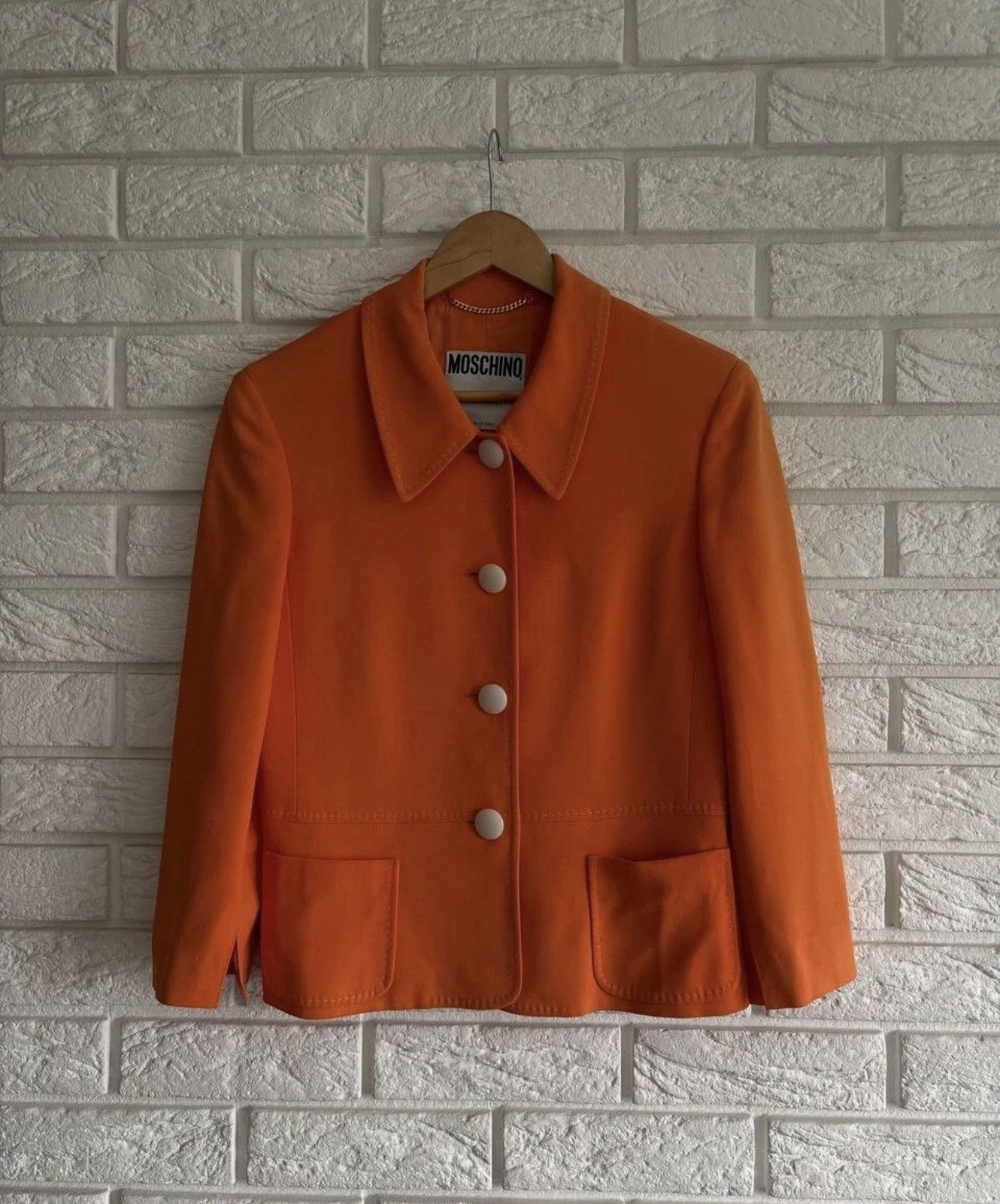 Moschino Moschino Couture Women's blazer orange vintage Made in Italy Size M / US 6-8 / IT 42-44 - 2 Thumbnail