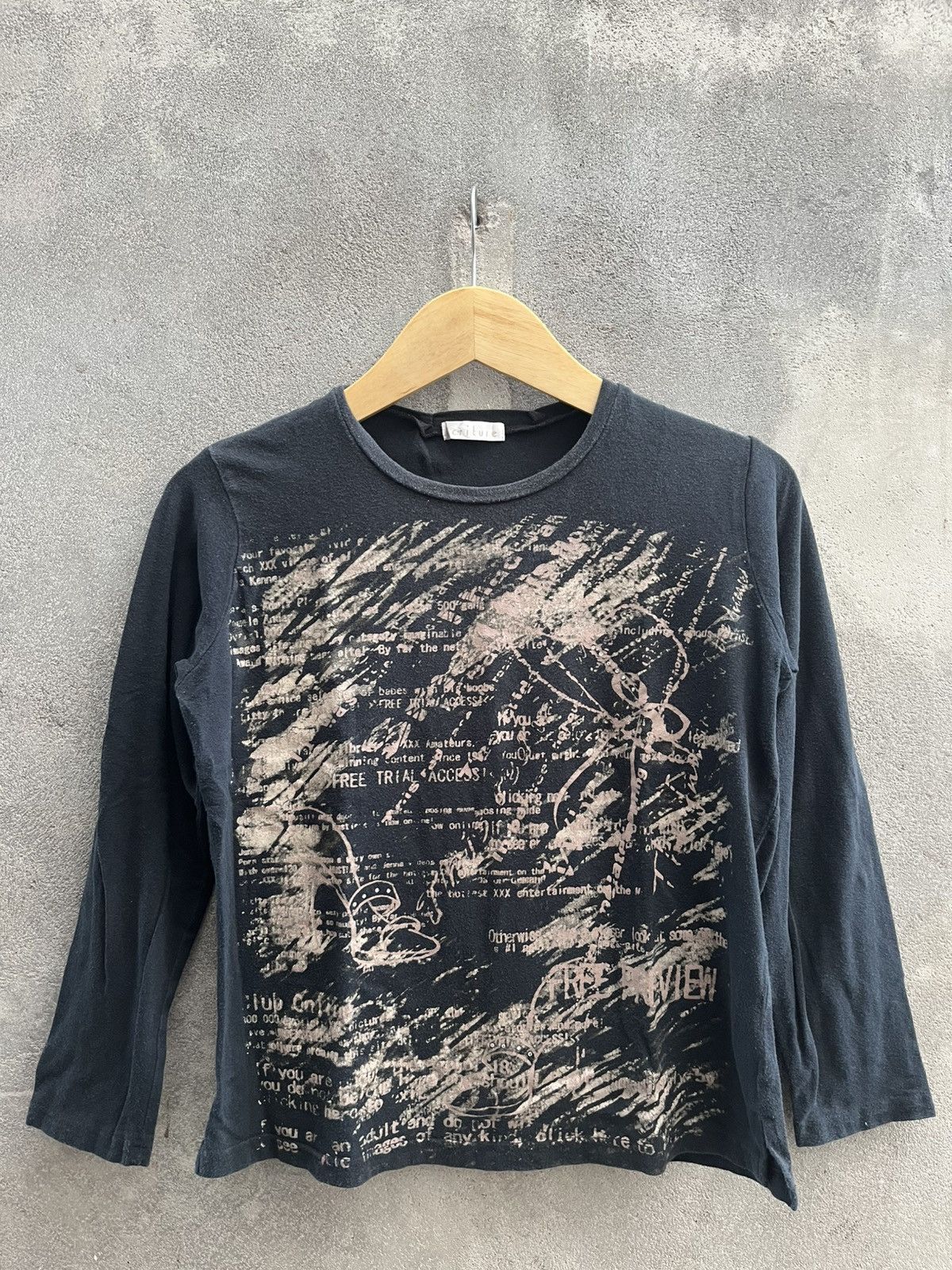 Hysteric Glamour × If Six Was Nine × Le Grande Bleu (L.G.B.) 2000s Ecriture - Poem Experimental Y2k Style Size US M / EU 48-50 / 2 - 1 Thumbnail