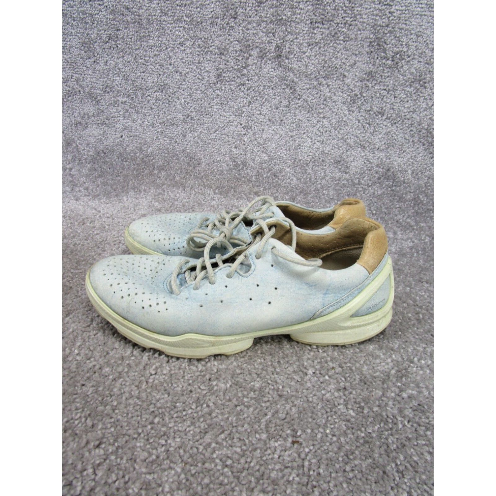 Ecco Ecco Womens Biom Light Blue Leather Shoes Size 7 Us 38 Eu Extra Large Size US 7 / IT 37 - 3 Thumbnail