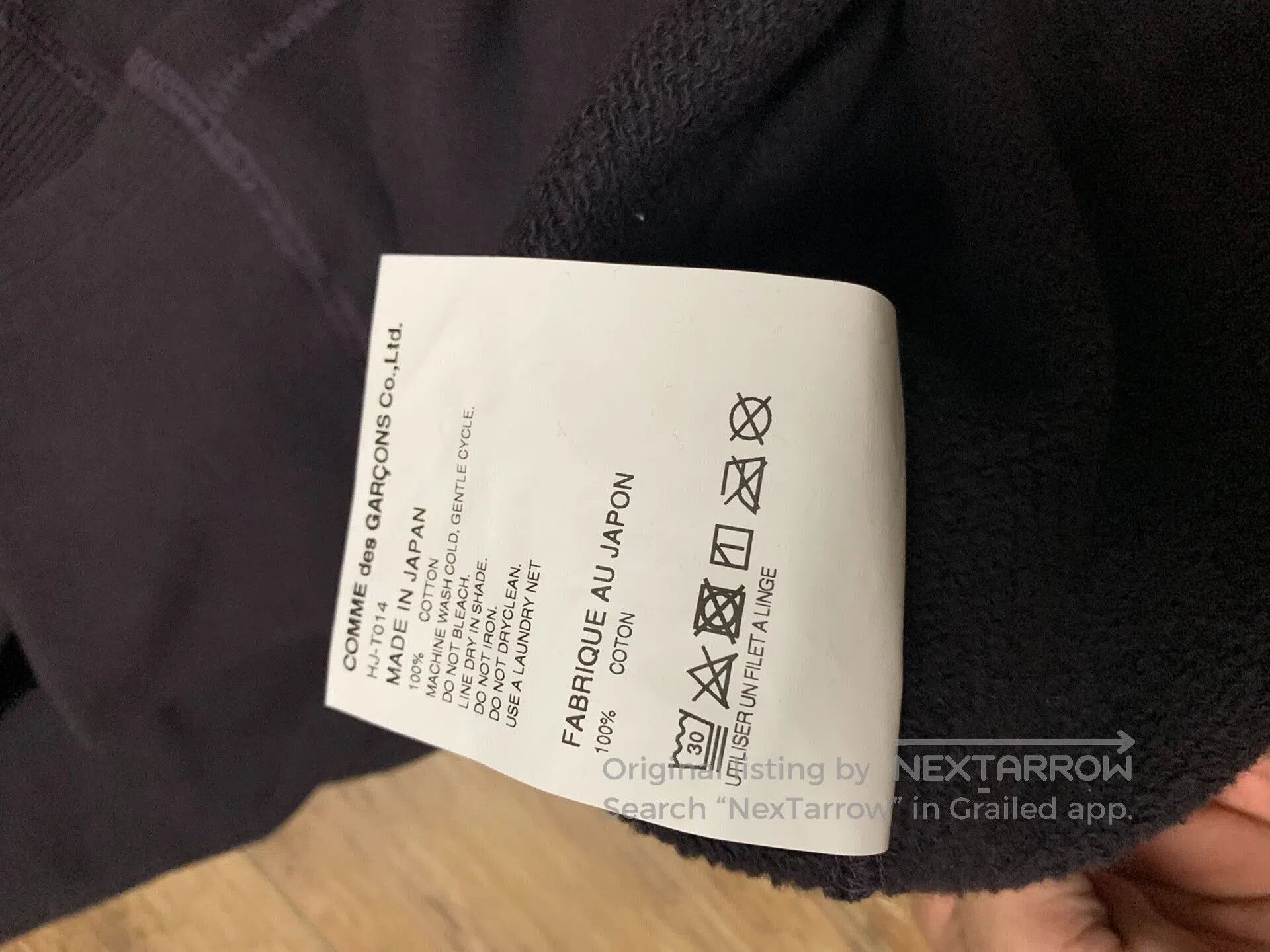 CDG by Comme des Garcons cdg homme black purple hoodie sweatshirt. Size US L / EU 52-54 / 3 - 9 Thumbnail