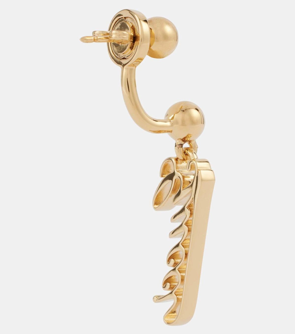 Gucci oc11z0126 Size: OS / Baule Earrings Gucci Script In Gold Size ONE SIZE - 5 Thumbnail