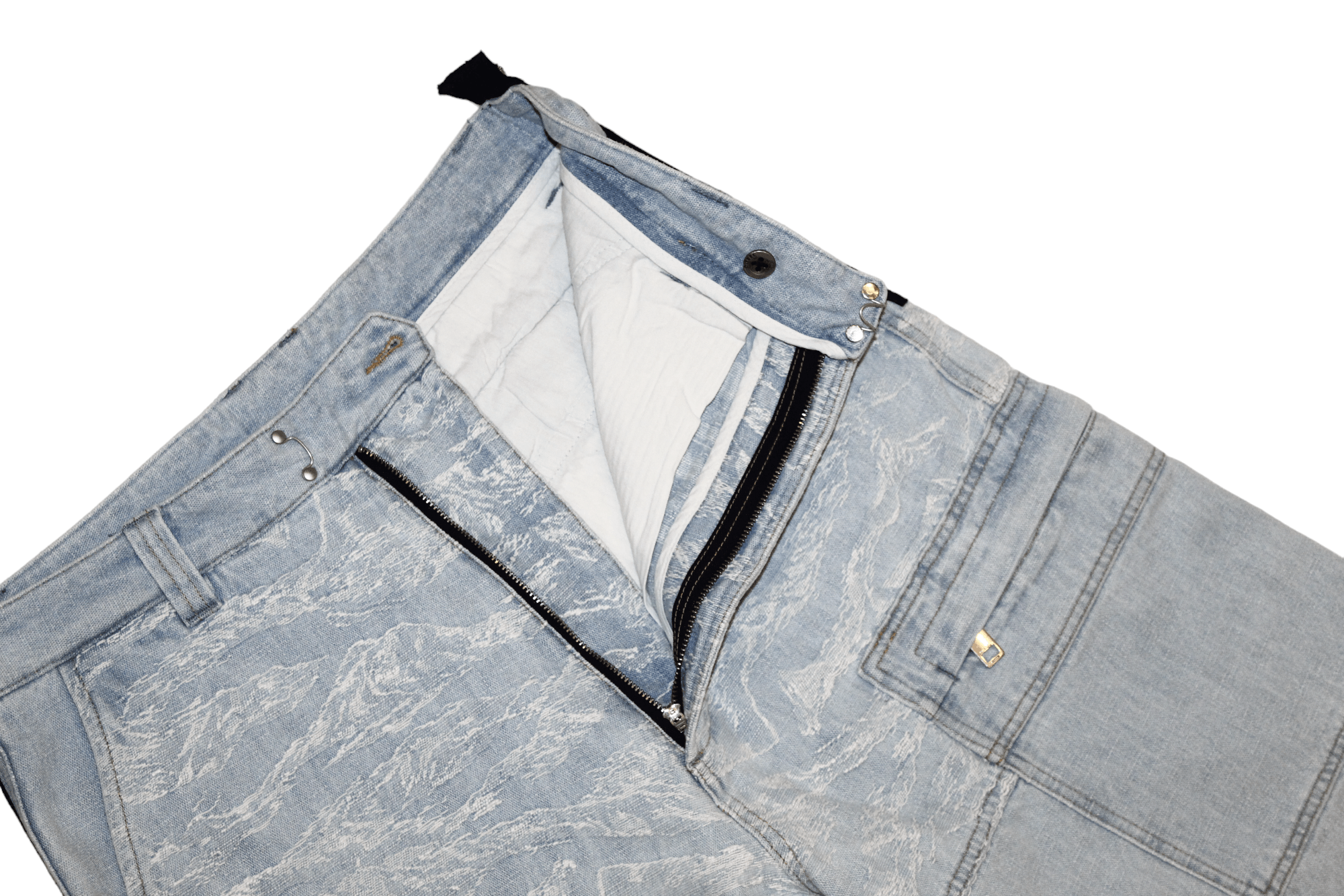 Diesel 💥Diesel D-LUK Baggy Heavy Denim Shorts Textured Pattern Size US 32 / EU 48 - 7 Thumbnail