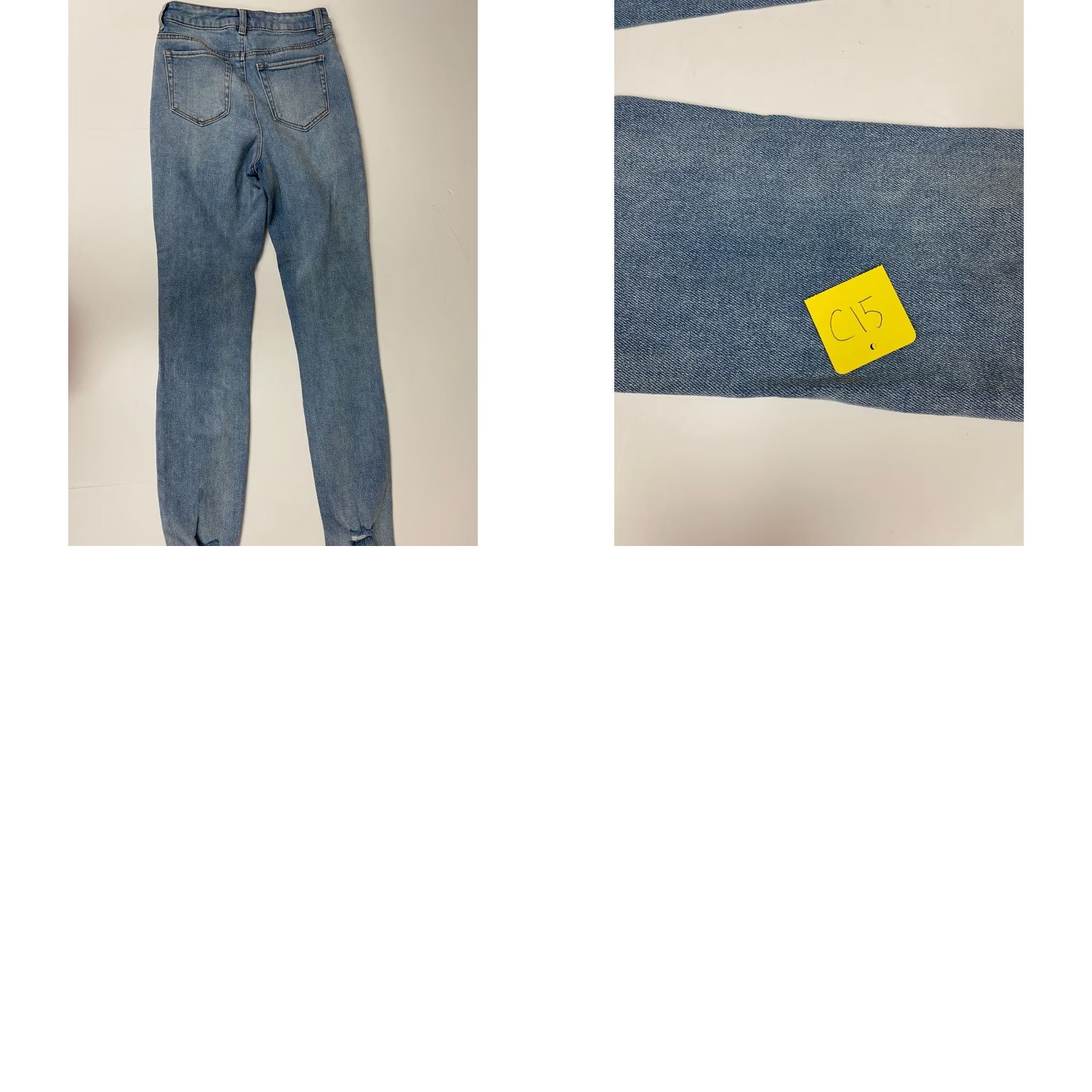 Vintage Tinseltown Womens Jeans 3 blue skinny light Blue Denim Zip Pockets Slim 28in 24in Inseam Regular Designer Size 26" / US 2 / IT 38 - 8 Thumbnail
