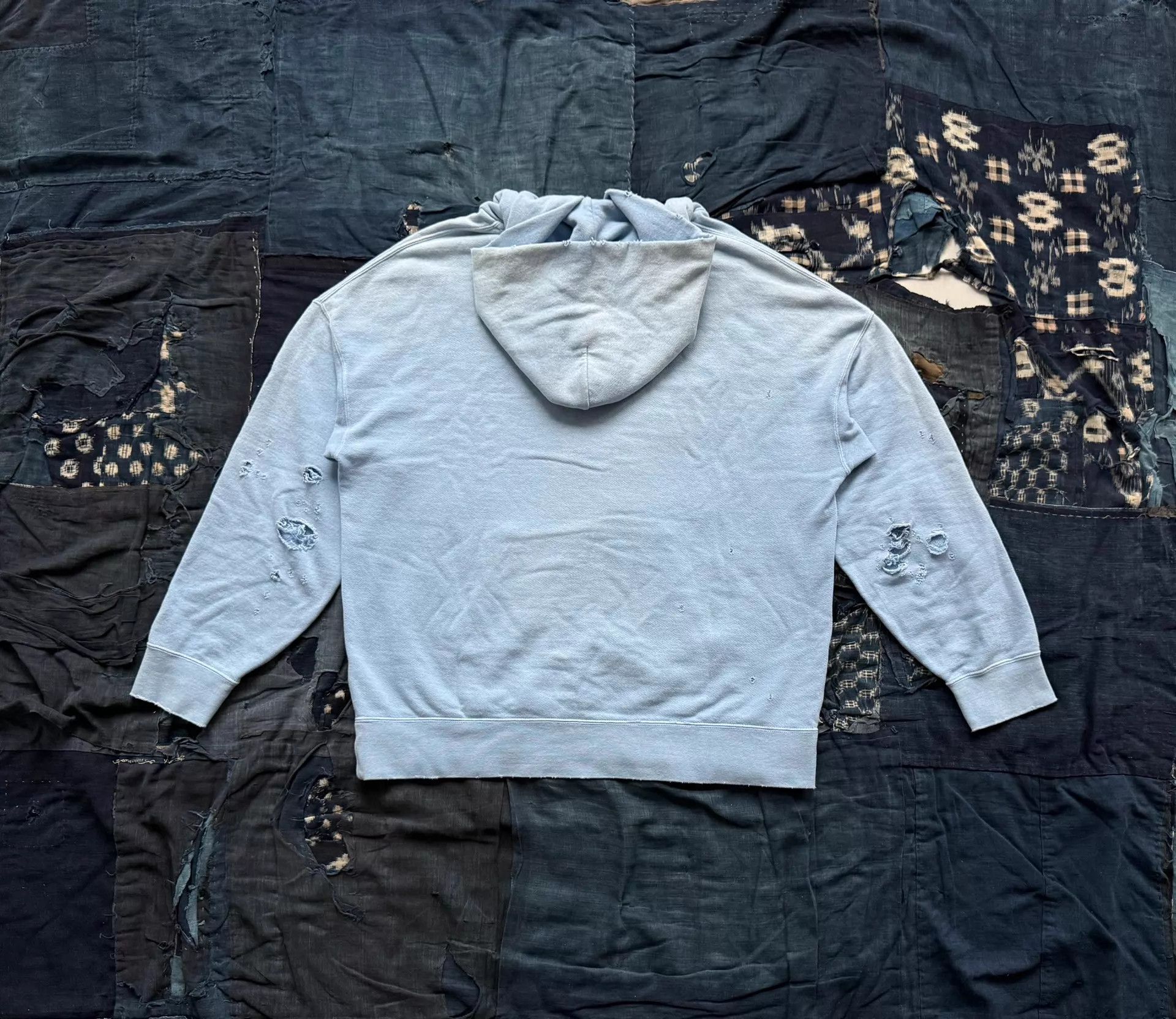 Visvim VISVIM 21SS AMPLUS HOODIE CRASH Washed Distressed Blue 2 Size US M / EU 48-50 / 2 - 2 Thumbnail