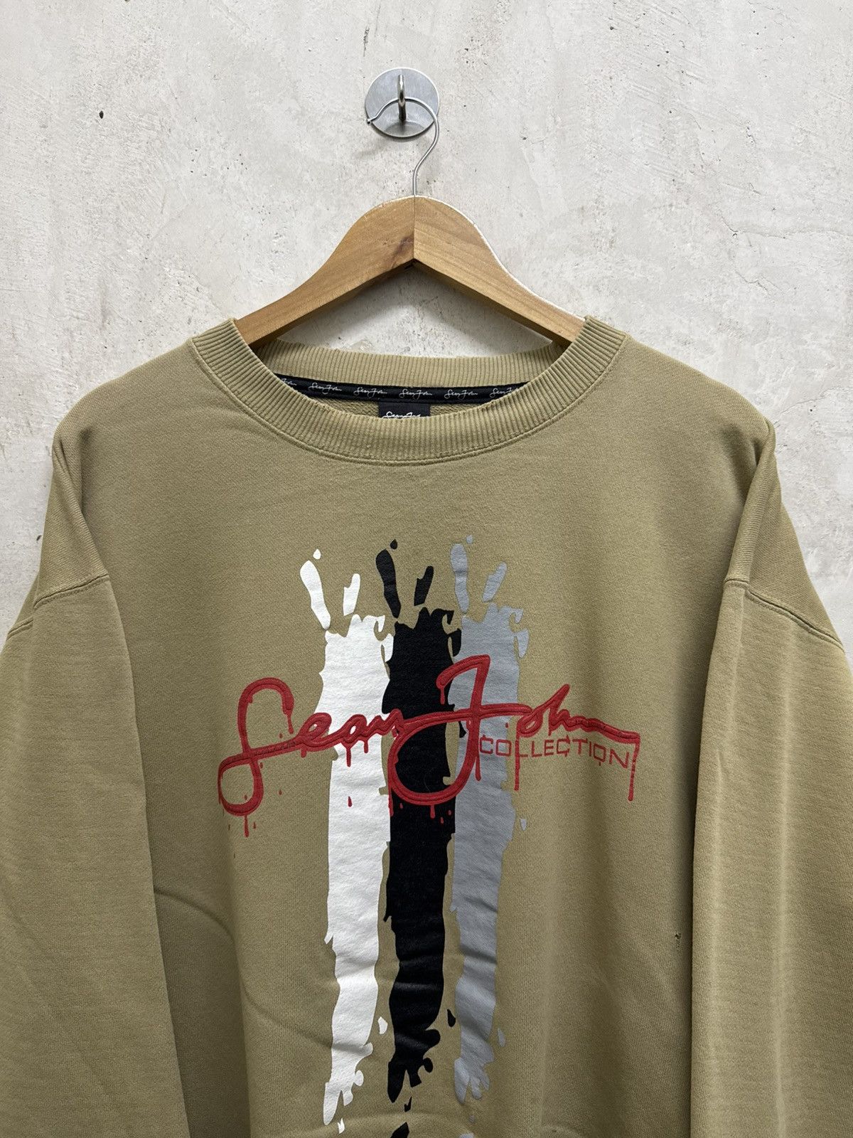 Sean John 2000s Sean John Art Big Print y2k Distressed Sweatshirt Size US L / EU 52-54 / 3 - 2 Thumbnail