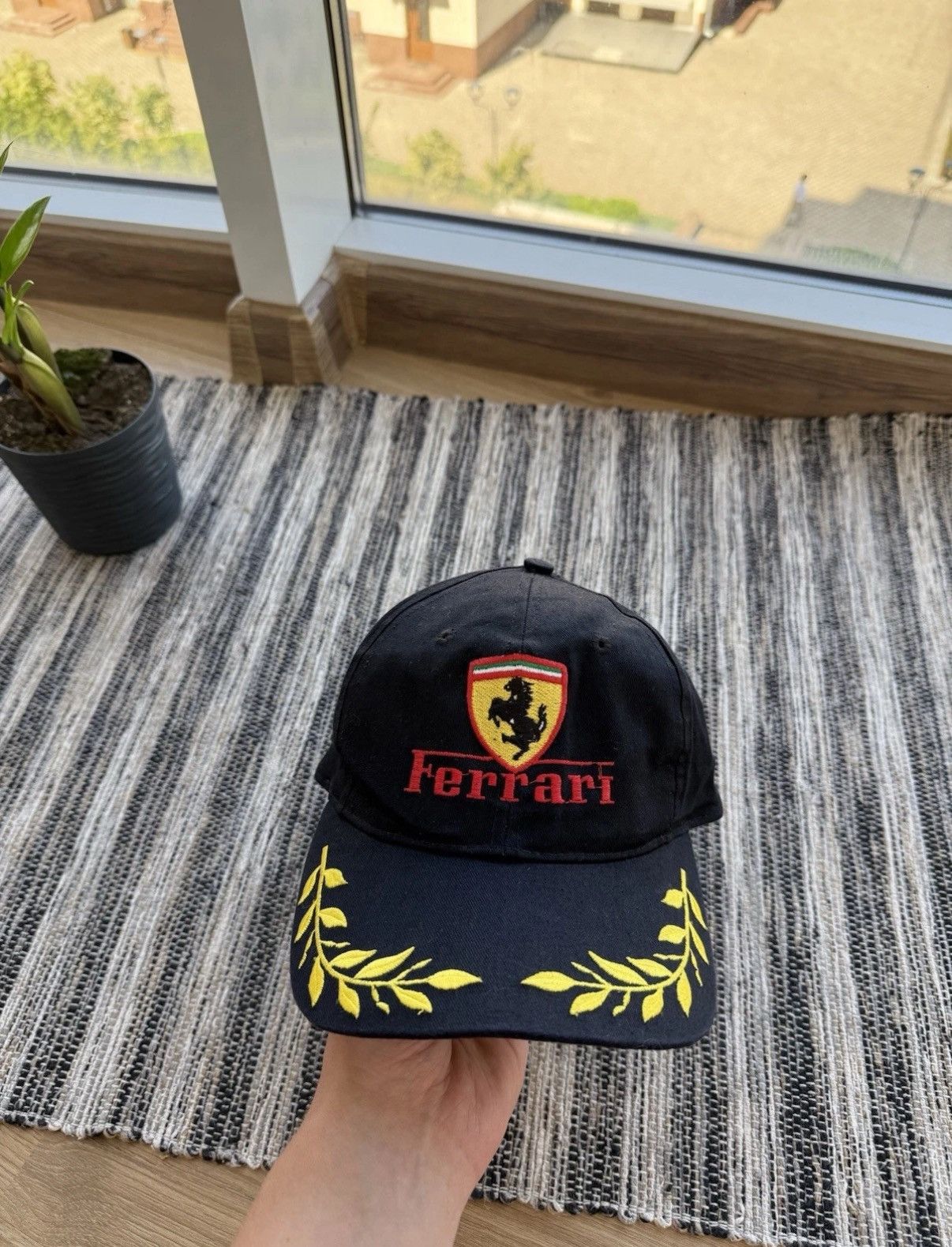 Ferrari VINTAGE 90s FERRARI RACING CAP SNAPBACK HAT BLACK RARE Size ONE SIZE - 2 Thumbnail