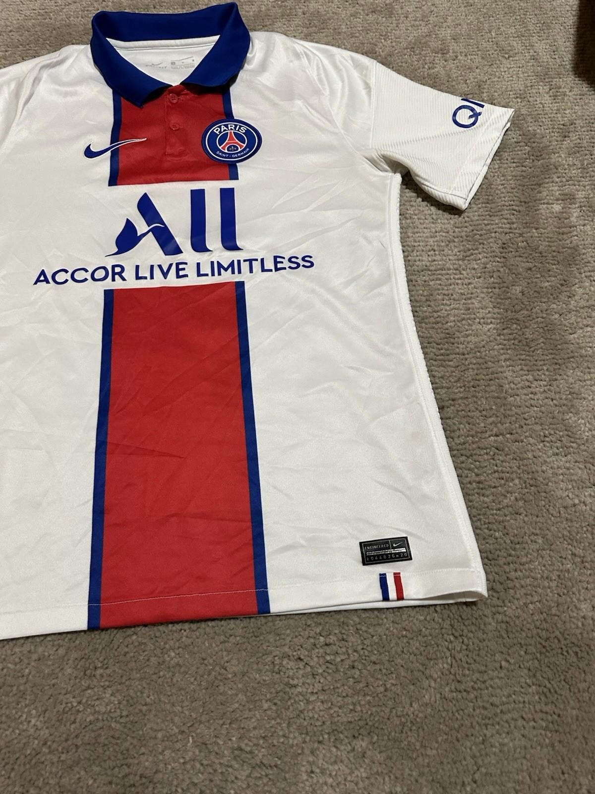 Nike Paris Saint-Germain 2020/21 Away Football Shirt Socc Jersey Size US M / EU 48-50 / 2 - 2 Thumbnail