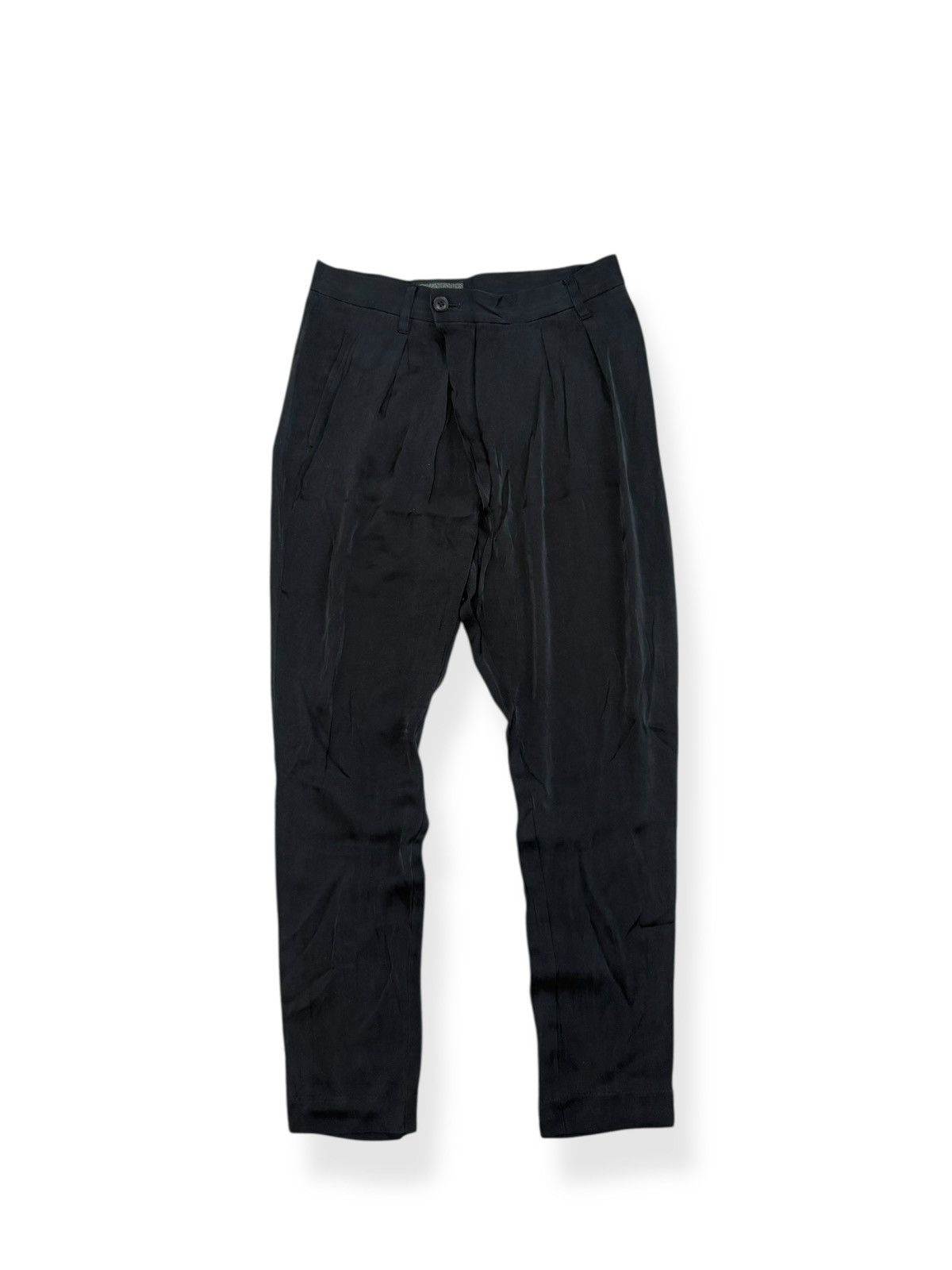 Hysteric Glamour Rare Vintage Hysteric Glamour Silk Black Trousers Size 28" / US 6 / IT 42 - 1 Thumbnail
