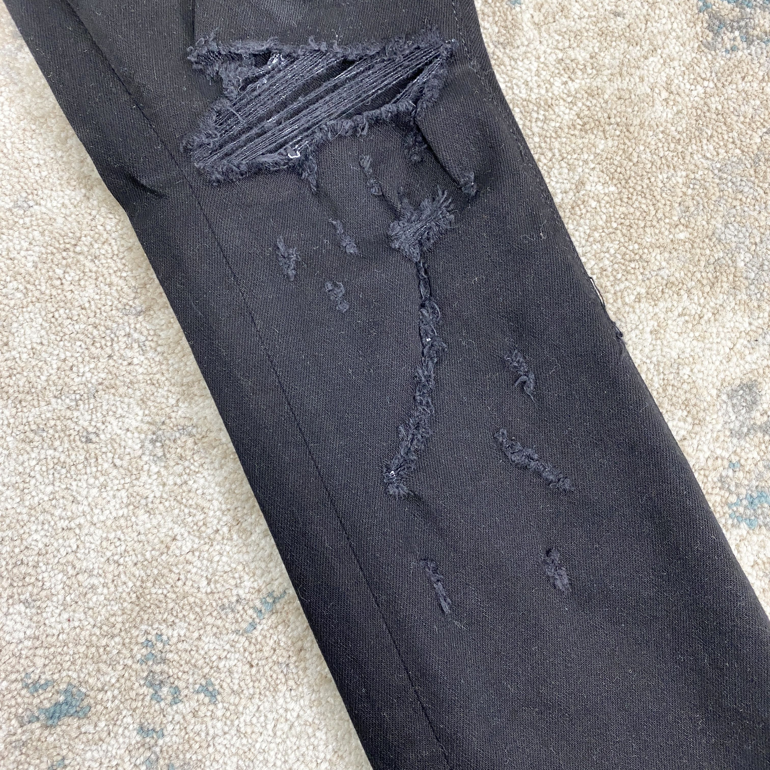 Amiri Amiri MX1 Destroyed Distressed Jeans In Black RRP £950 Size US 31 - 4 Thumbnail