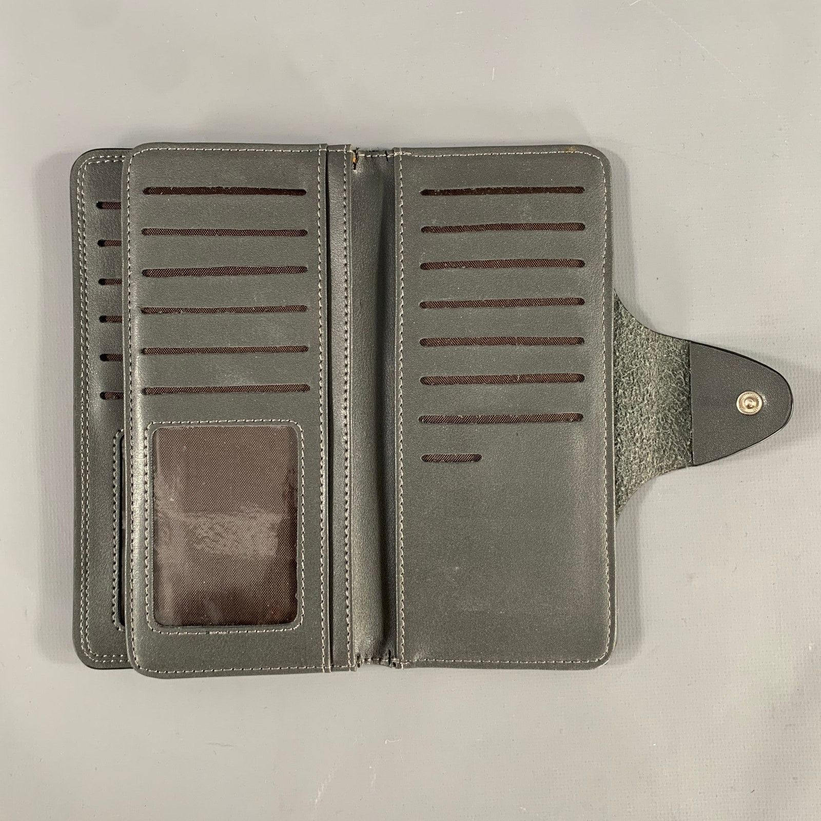 Other BOSHIHO Grey Leather Wallet Size ONE SIZE - 3 Thumbnail