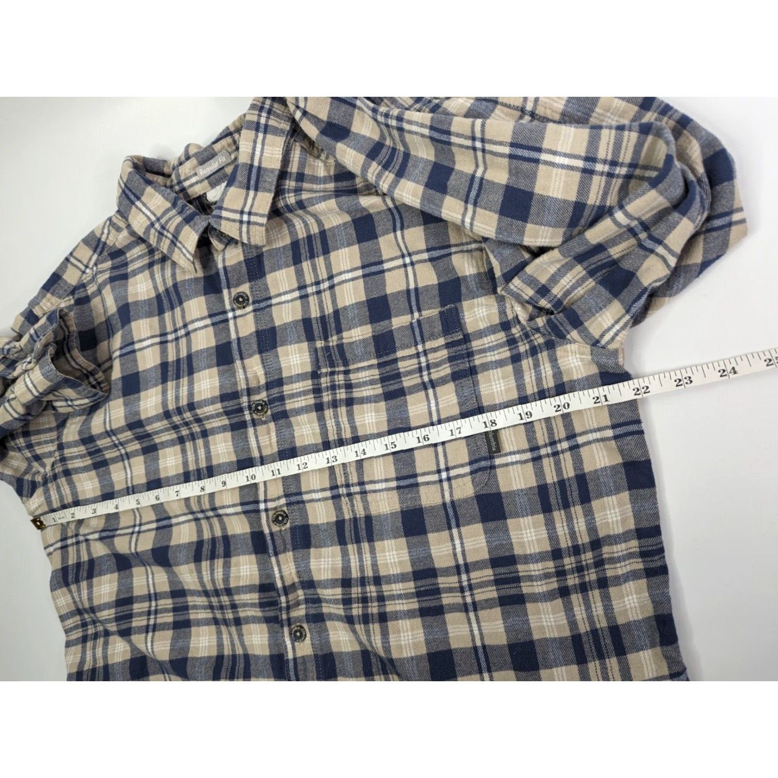 Vintage Columbia Shirt Men L Blue Plaid Flannel Button-Up Long Sleeve Casual Outdoor Vintage: No Size US L / EU 52-54 / 3 - 5 Thumbnail