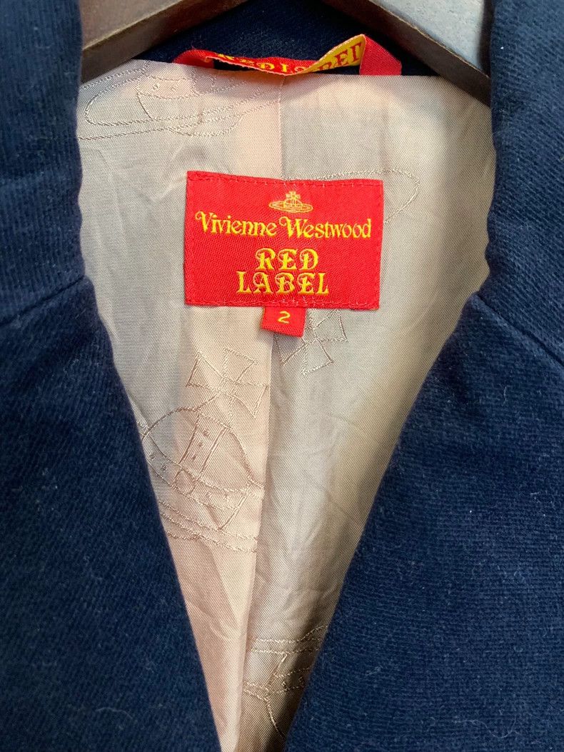 Vivienne Westwood Vivienne Westwood Dark blue velvet school style suit jacke Size M / US 6-8 / IT 42-44 - 3 Thumbnail