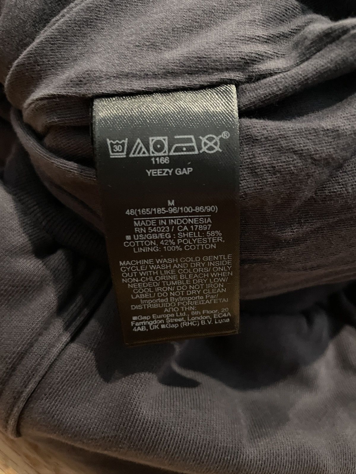 Balenciaga × Gap × Kanye West Dark Grey YGEBB Logo Hoodie Size Medium Size US M / EU 48-50 / 2 - 5 Thumbnail