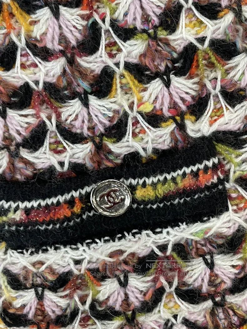 Chanel Chanel Colorful thick thread woven knitted vest vest Size XS / US 0-2 / IT 36-38 - 3 Thumbnail