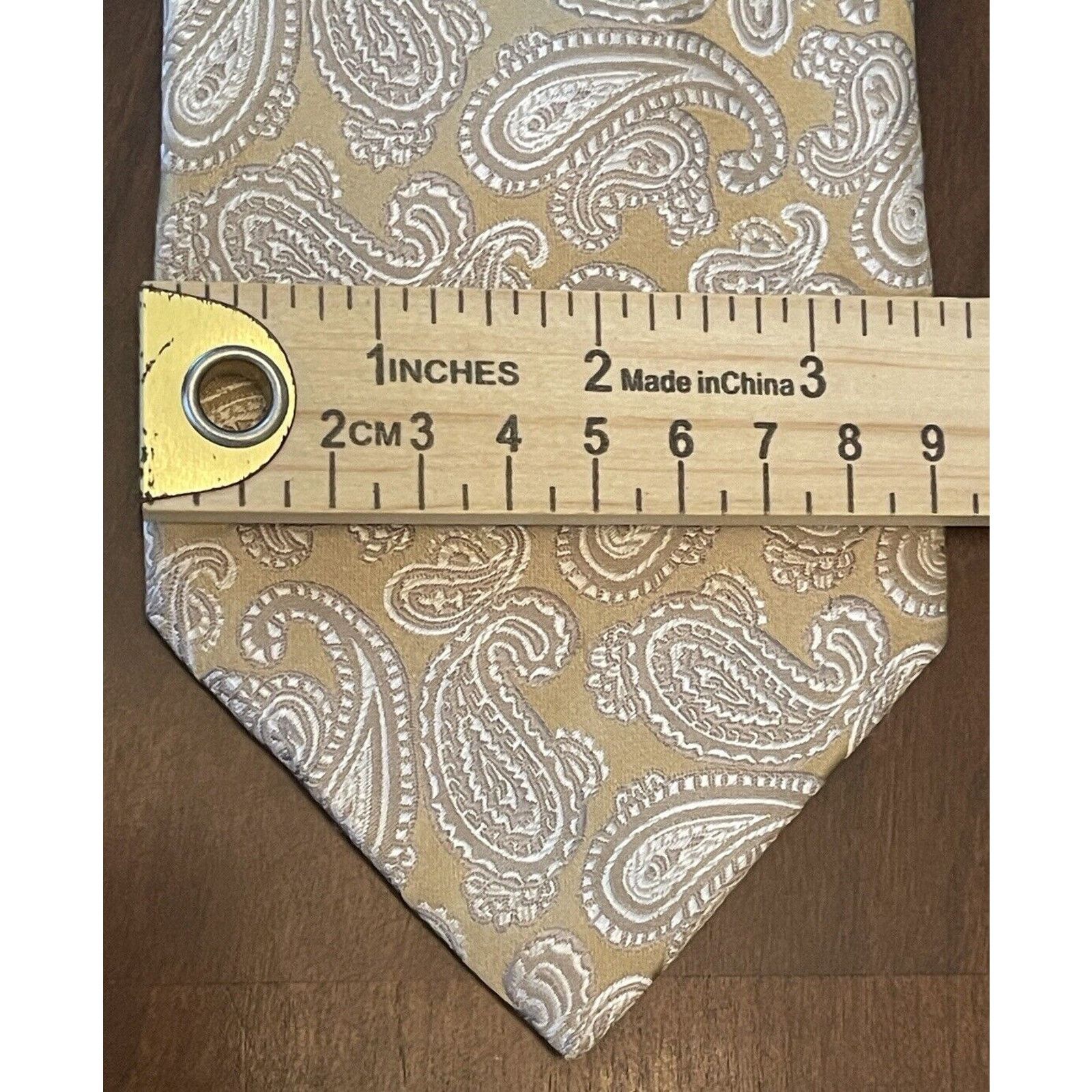 Other Valerio Garati Gold Hand Made 100% Silk Made In China Size ONE SIZE - 4 Thumbnail